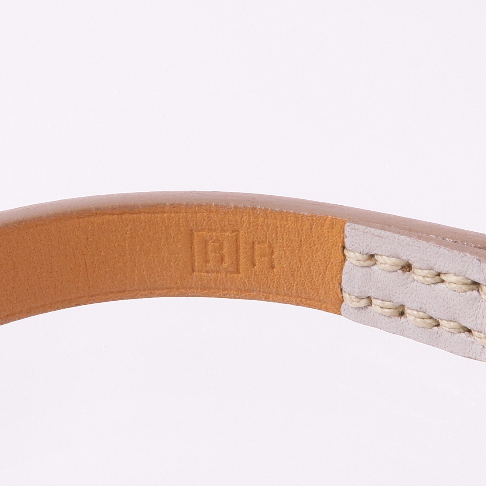 HERMES Swift皮革Micro Kelly Bracelet銀扣手帶