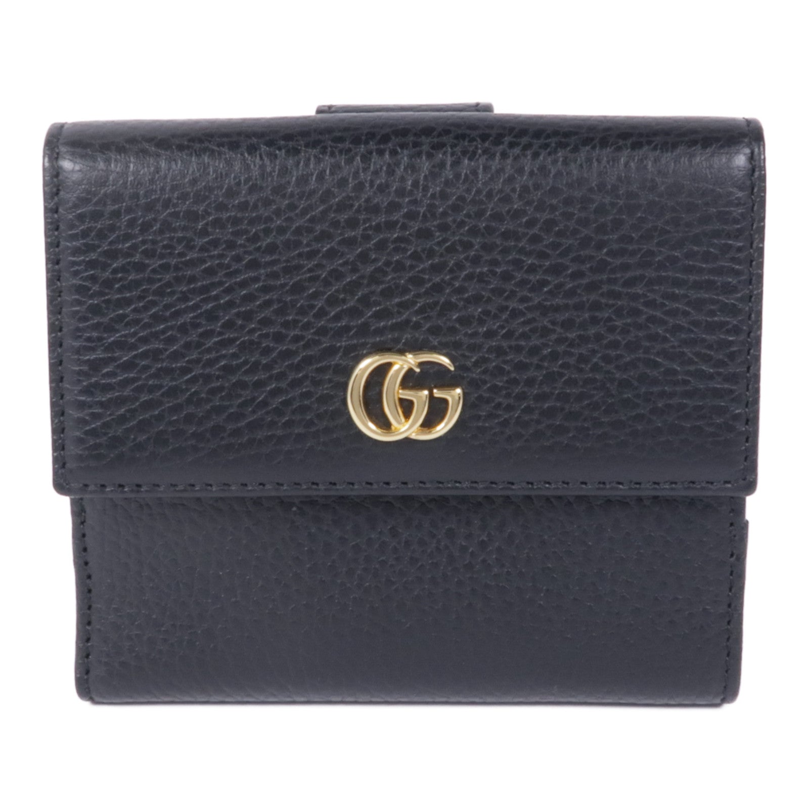 GUCCI 牛皮皮革Wallet金扣銀包