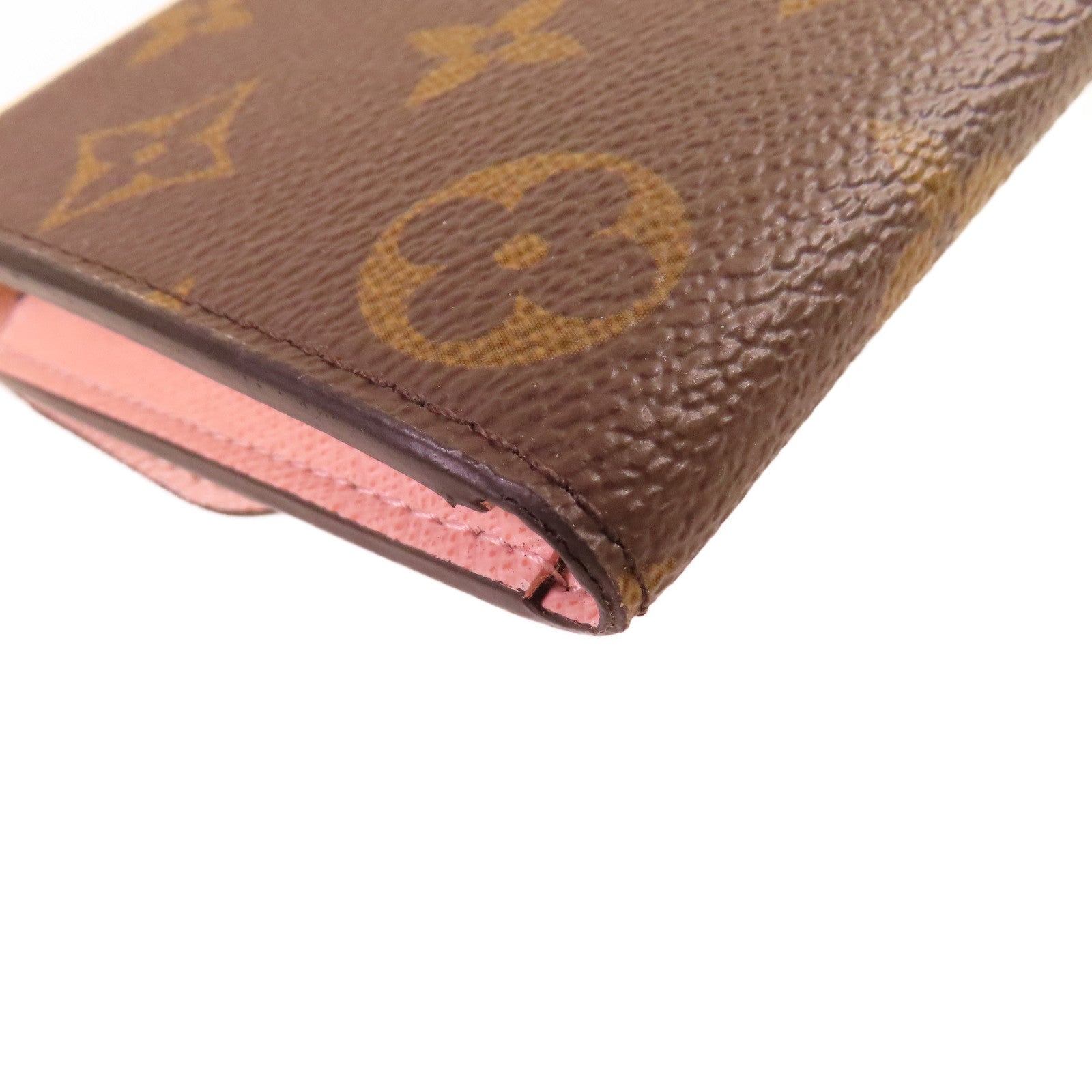 LOUIS VUITTON Monogram Sarah Long Wallet金扣長錢包啡色/粉紅色