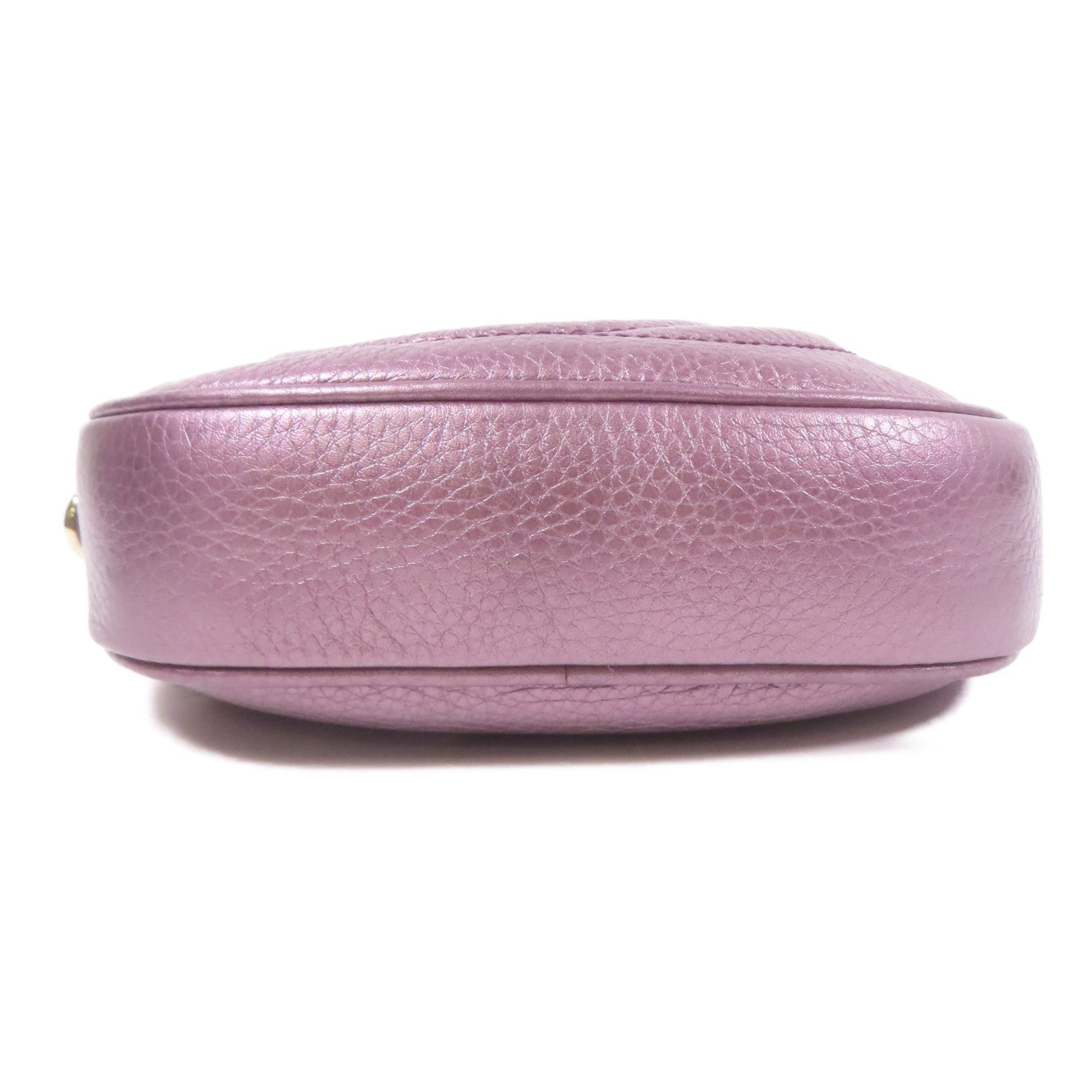 GUCCI GG GHW Chain Shoulder Bag 353965 Leather Purple