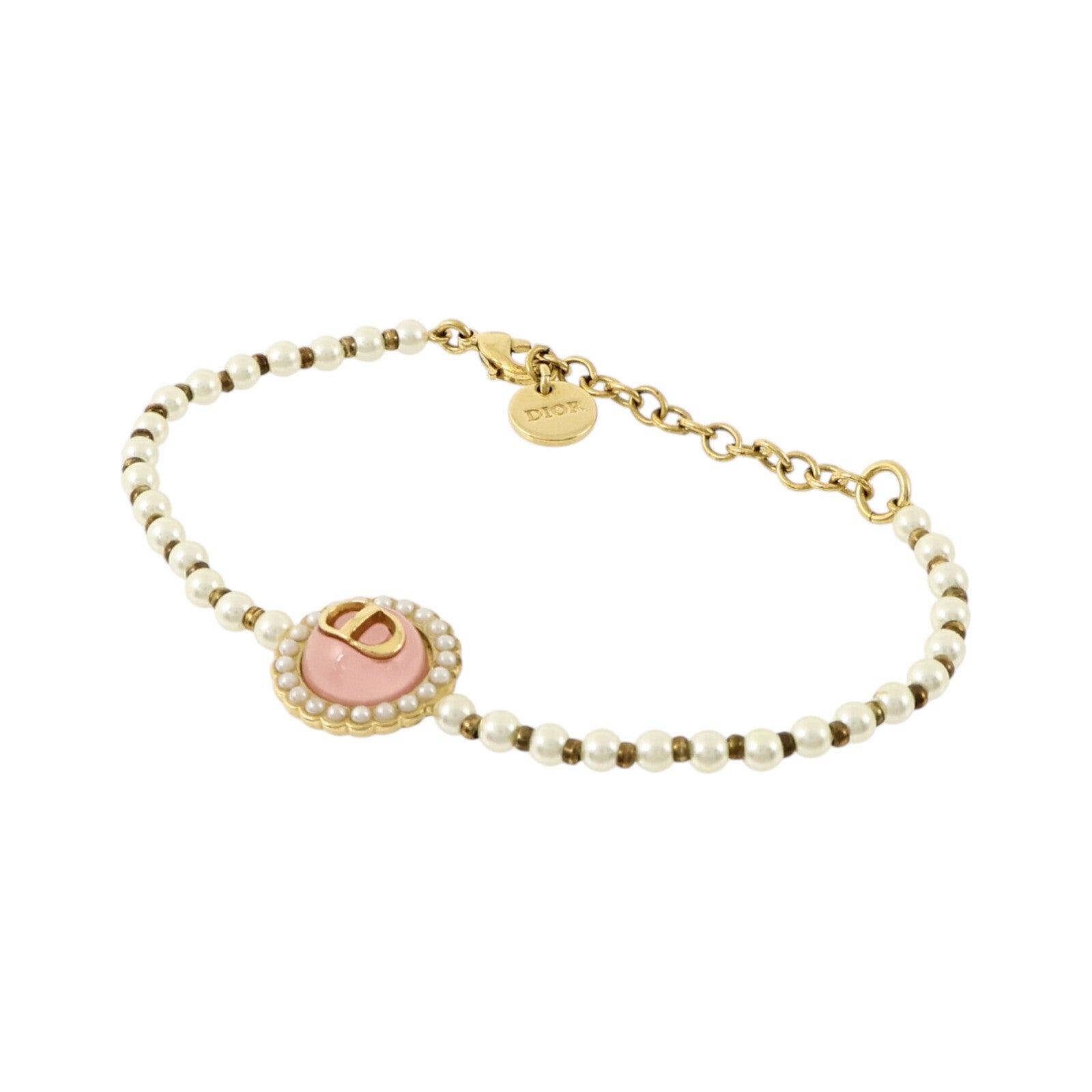 Dior PVC/金屬Petit CD Baroque Bracelet手鏈