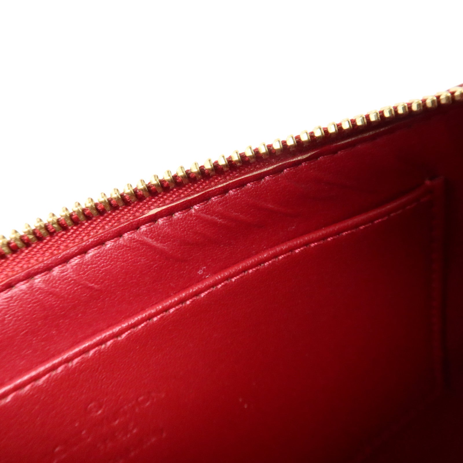 LOUIS VUITTON Monogram Vernis Trousse Cosmetic Pouch金扣小袋