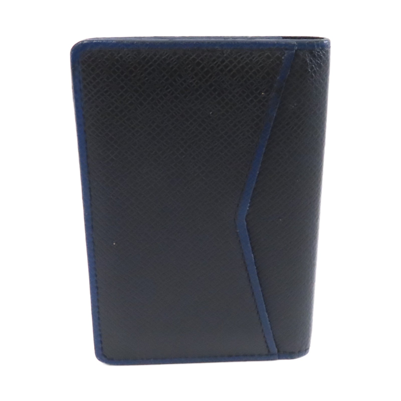 LOUIS VUITTON Taiga Card Case卡片套黑色/藍色