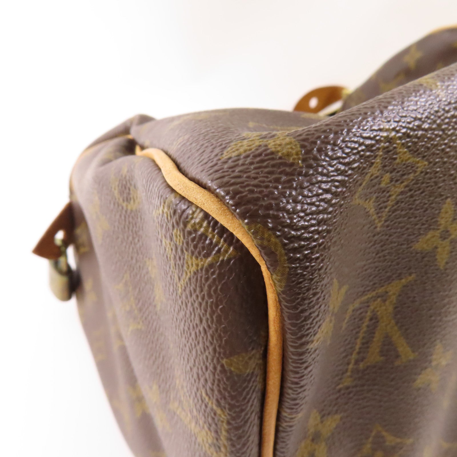 LOUIS VUITTON Monogram Speedy 30金扣手挽袋棕色