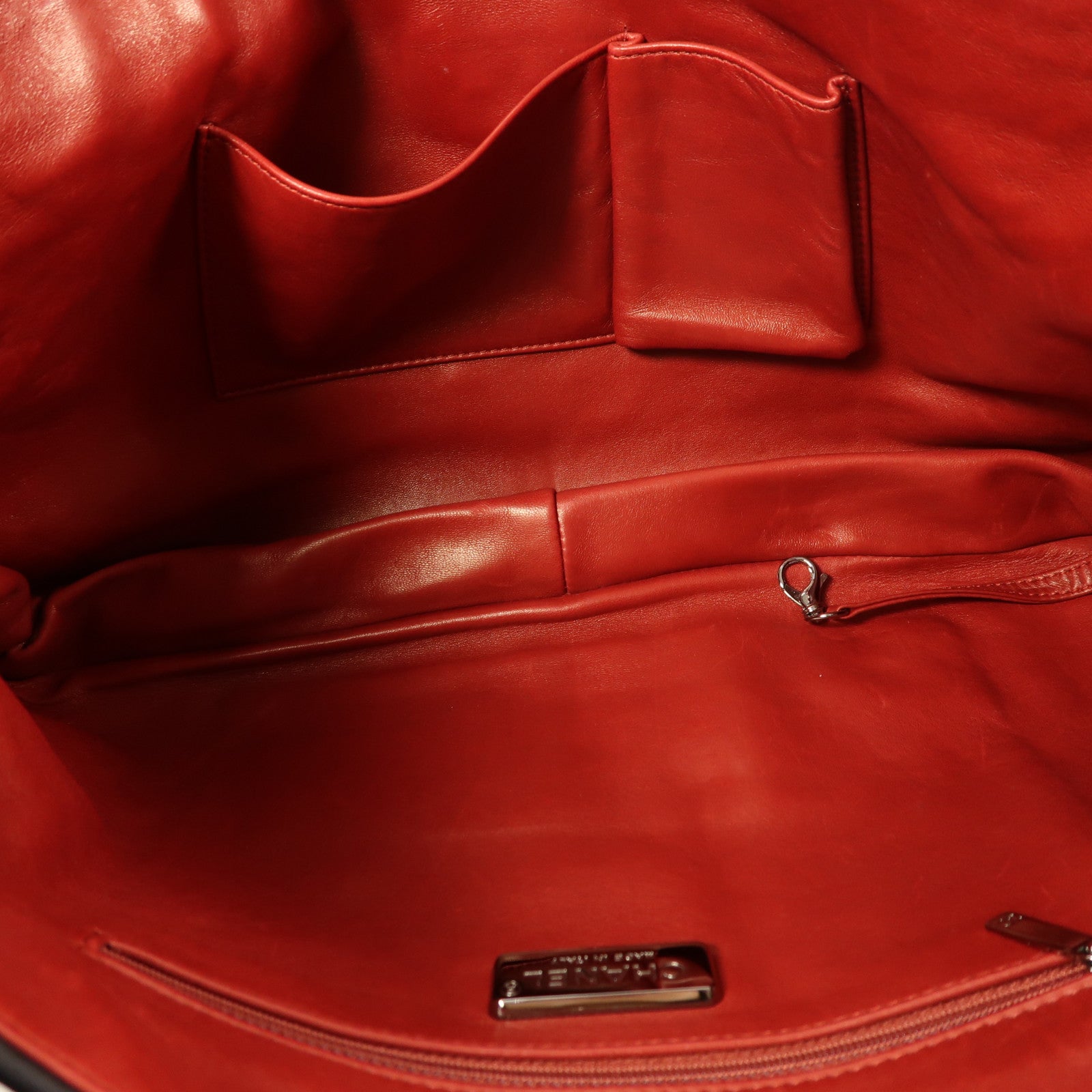 CHANEL 蛇皮皮革Shoulder Bag銀扣肩背袋