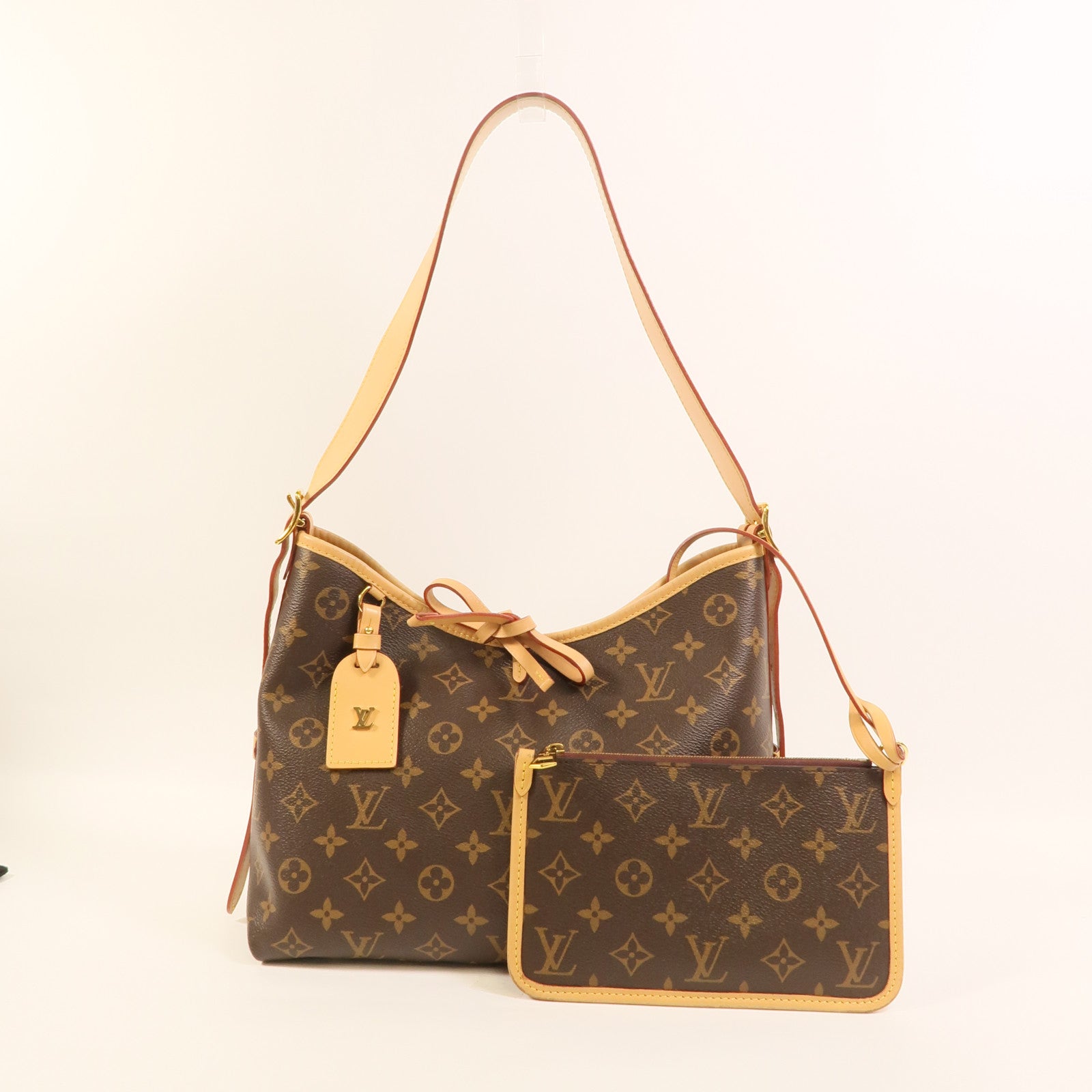 LOUIS VUITTON Monogram CarryAll PM金扣肩背袋