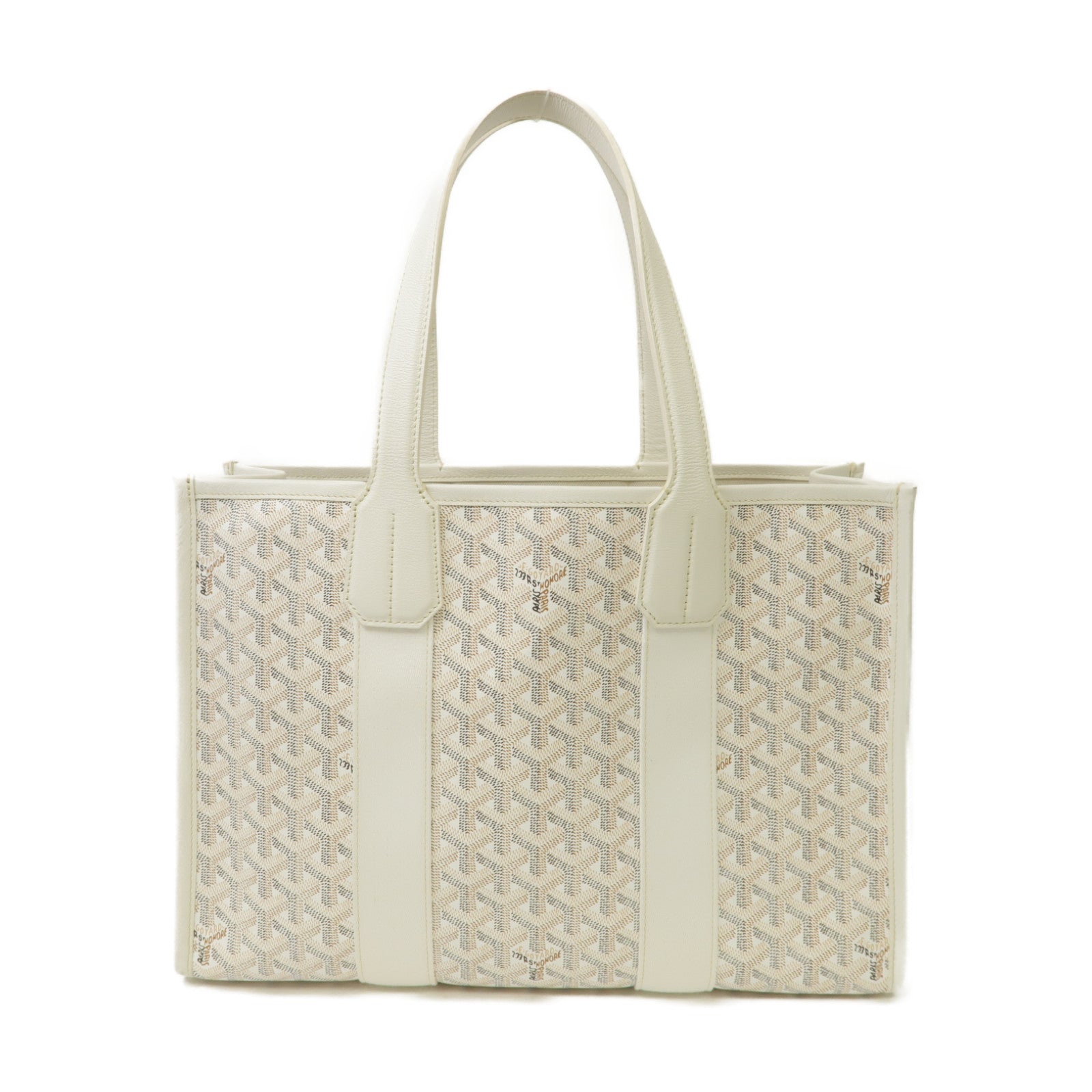 GOYARD 塗層帆布Sac Villette手挽袋白色