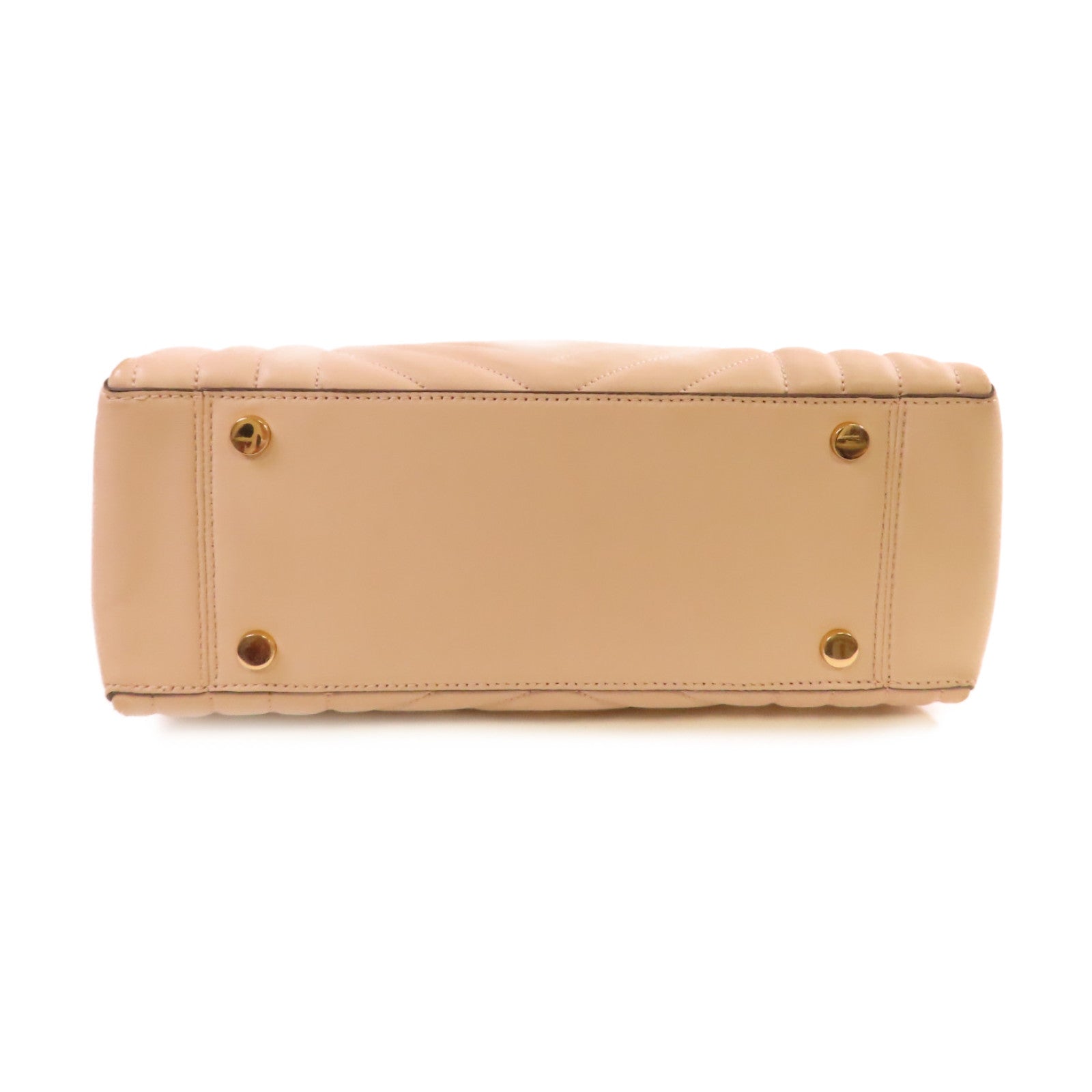 Michael Kors 羊皮皮革Chain Shoulder Bag金扣鏈帶肩背袋杏色