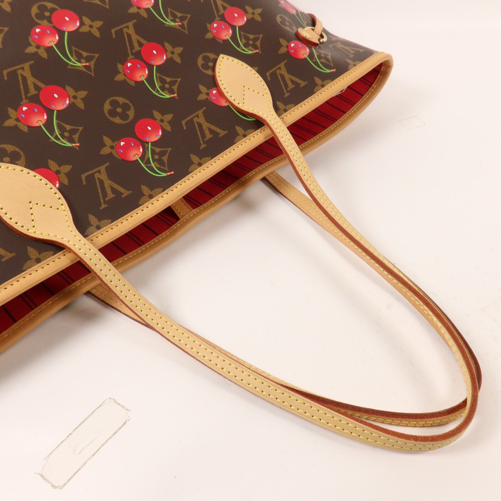 LOUIS VUITTON Monogram Cherry LV x TM Cherry Neverfull MM手挽袋