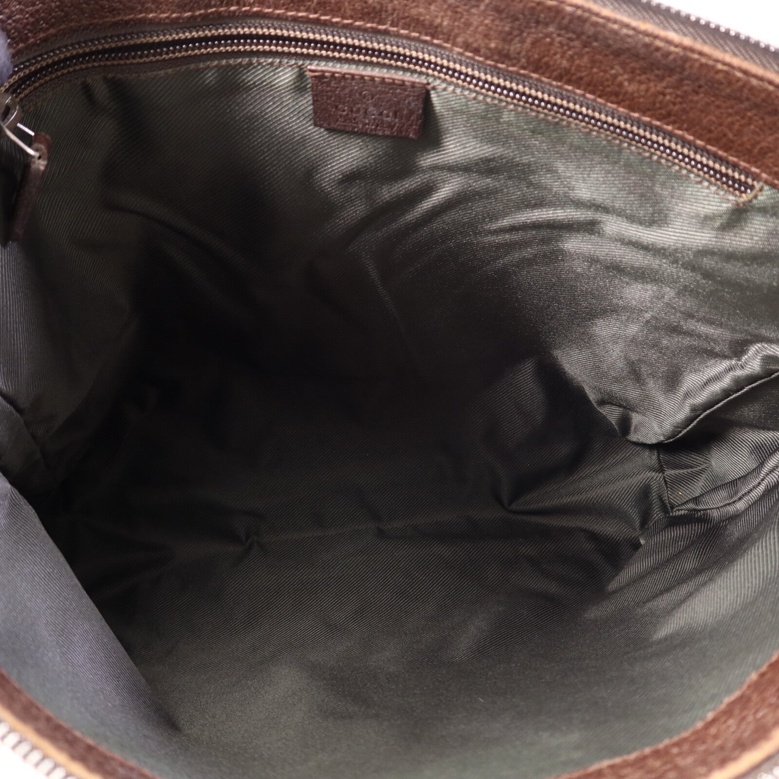 GUCCI 帆布Shoulder Bag銀扣肩背袋