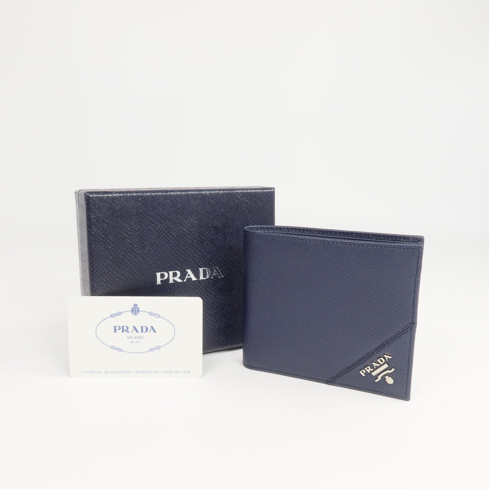PRADA 牛皮皮革Fold Wallet錢包