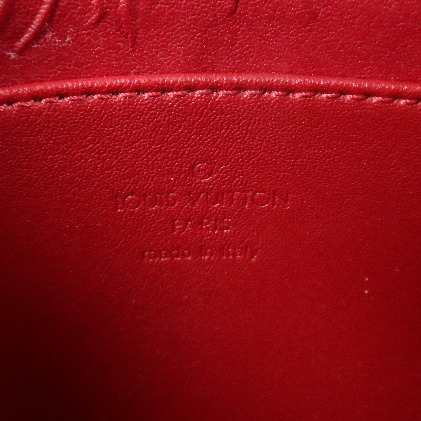 LOUIS VUITTON Monogram Vernis Trousse Cosmetic Pouch金扣小袋
