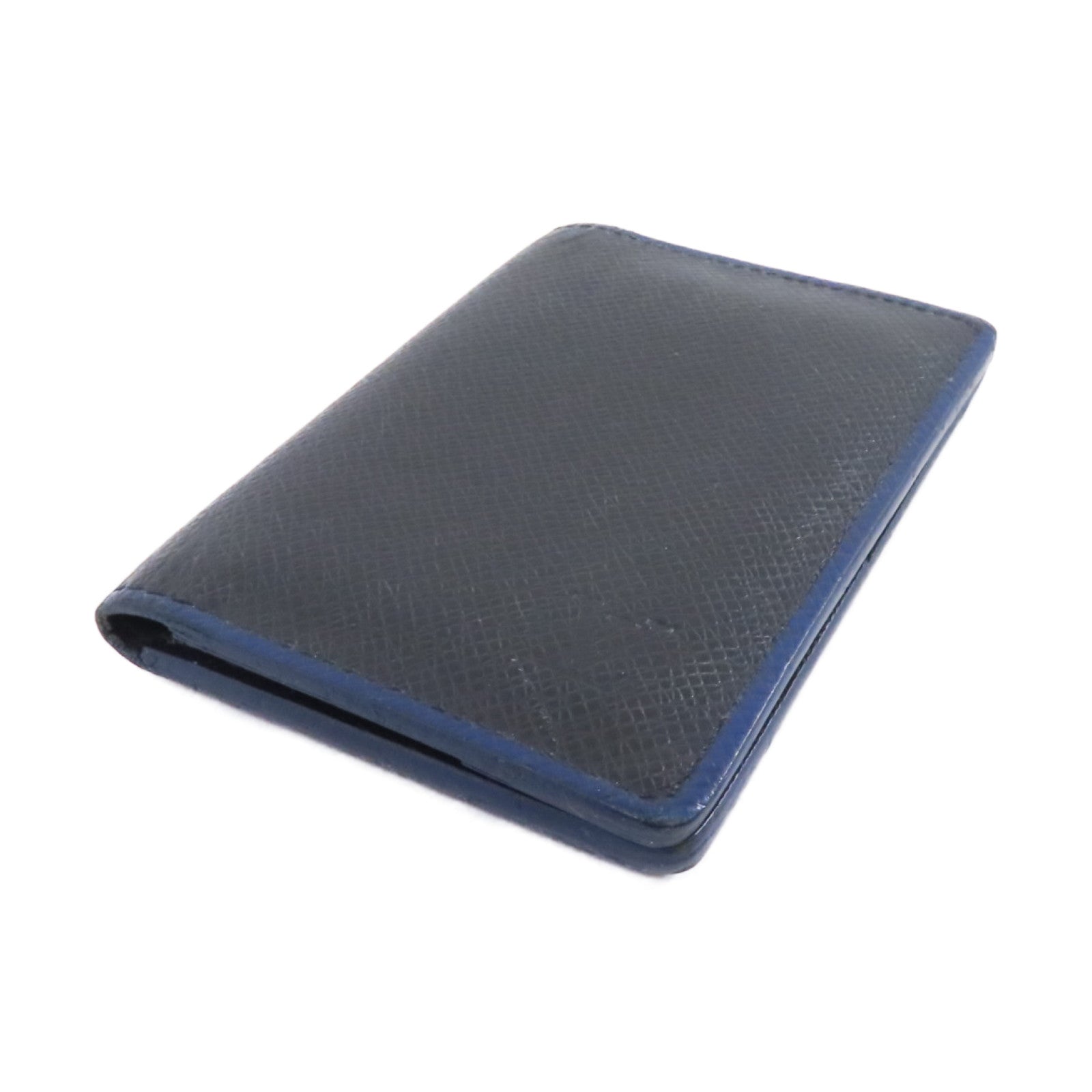 LOUIS VUITTON Taiga Card Case卡片套黑色/藍色