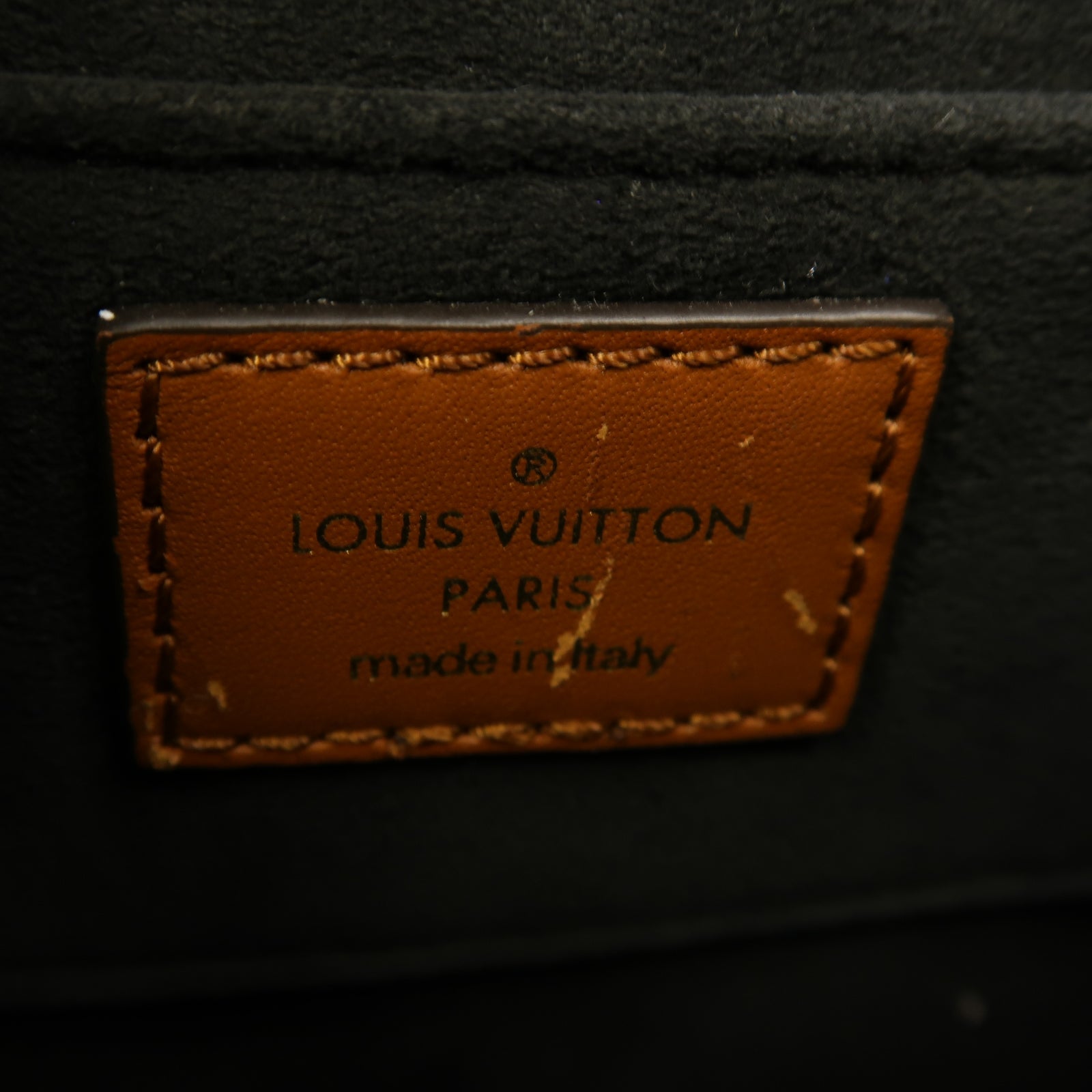 LOUIS VUITTON 【激減優惠】Monogram Reverse Mini Dauphine金扣肩背袋棕色