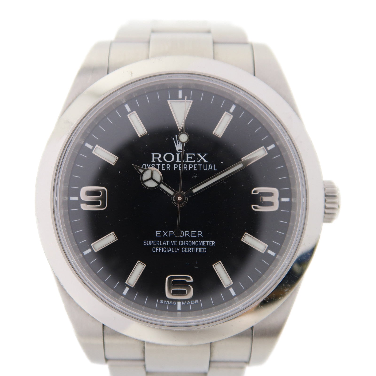 ROLEX ExplorerⅠ不鏽鋼手錶自動機芯黑色