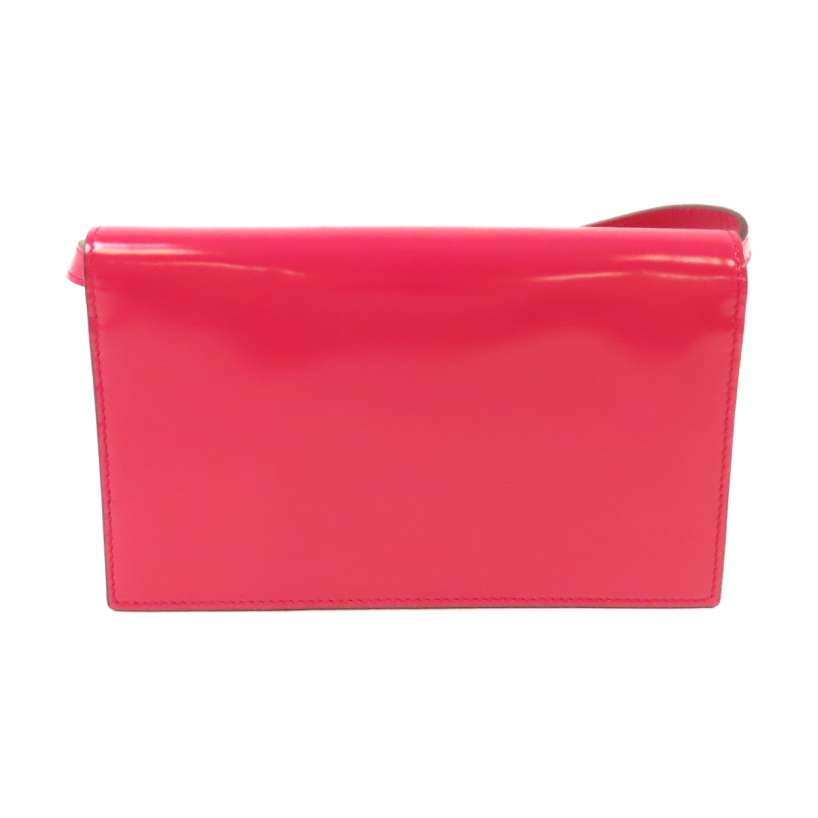 GUCCI 漆皮皮革Wallet On Shoulder Bag金扣肩背袋紫粉色