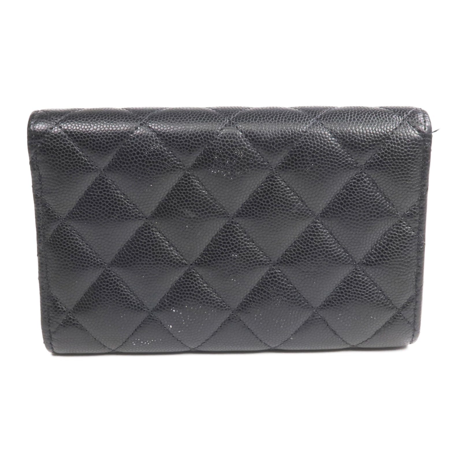 CHANEL 牛皮皮革Chanel 19 Wallet銀扣長錢包