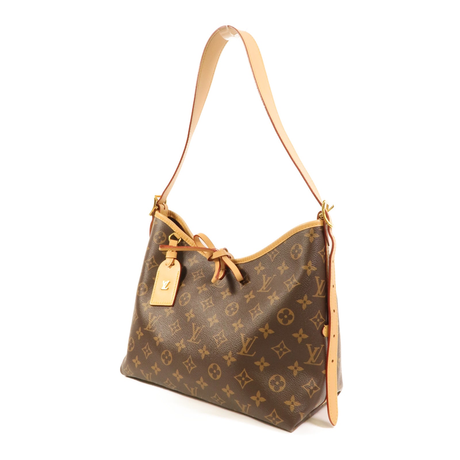 LOUIS VUITTON Monogram CarryAll PM金扣肩背袋