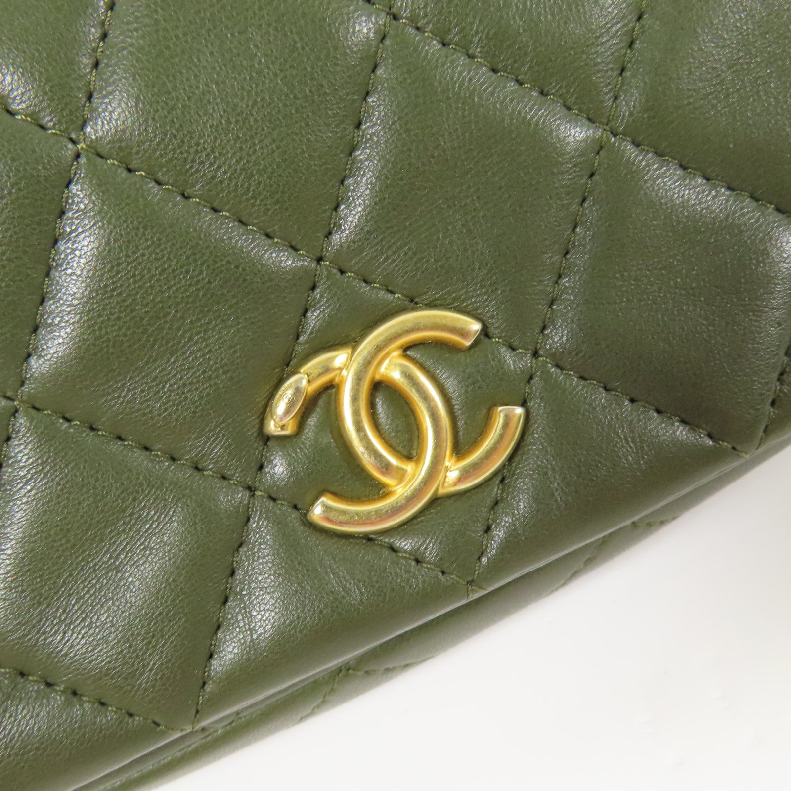 CHANEL 羊皮皮革Mini Chain Flap金扣肩背袋