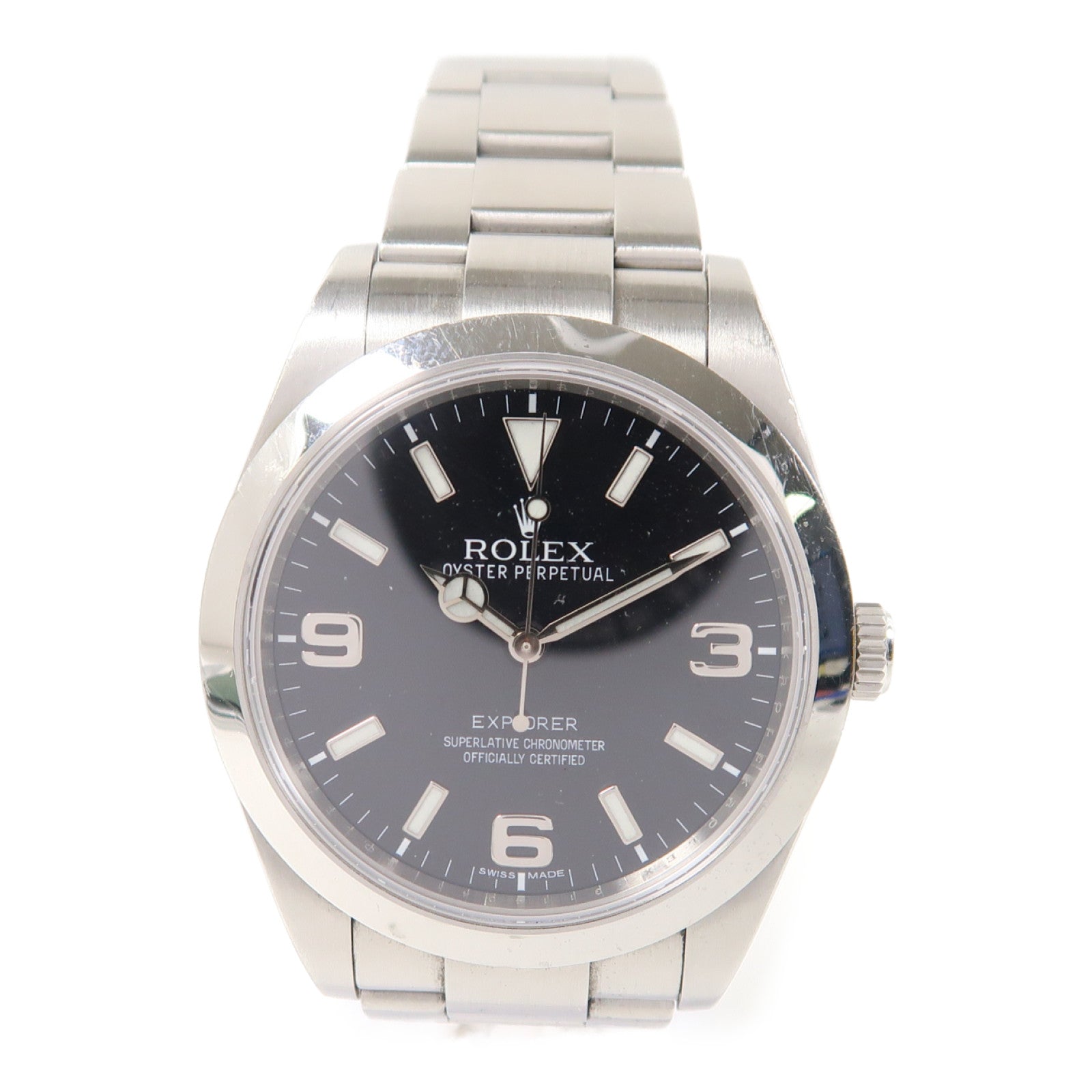 ROLEX ExplorerⅠ不鏽鋼手錶自動機芯黑色