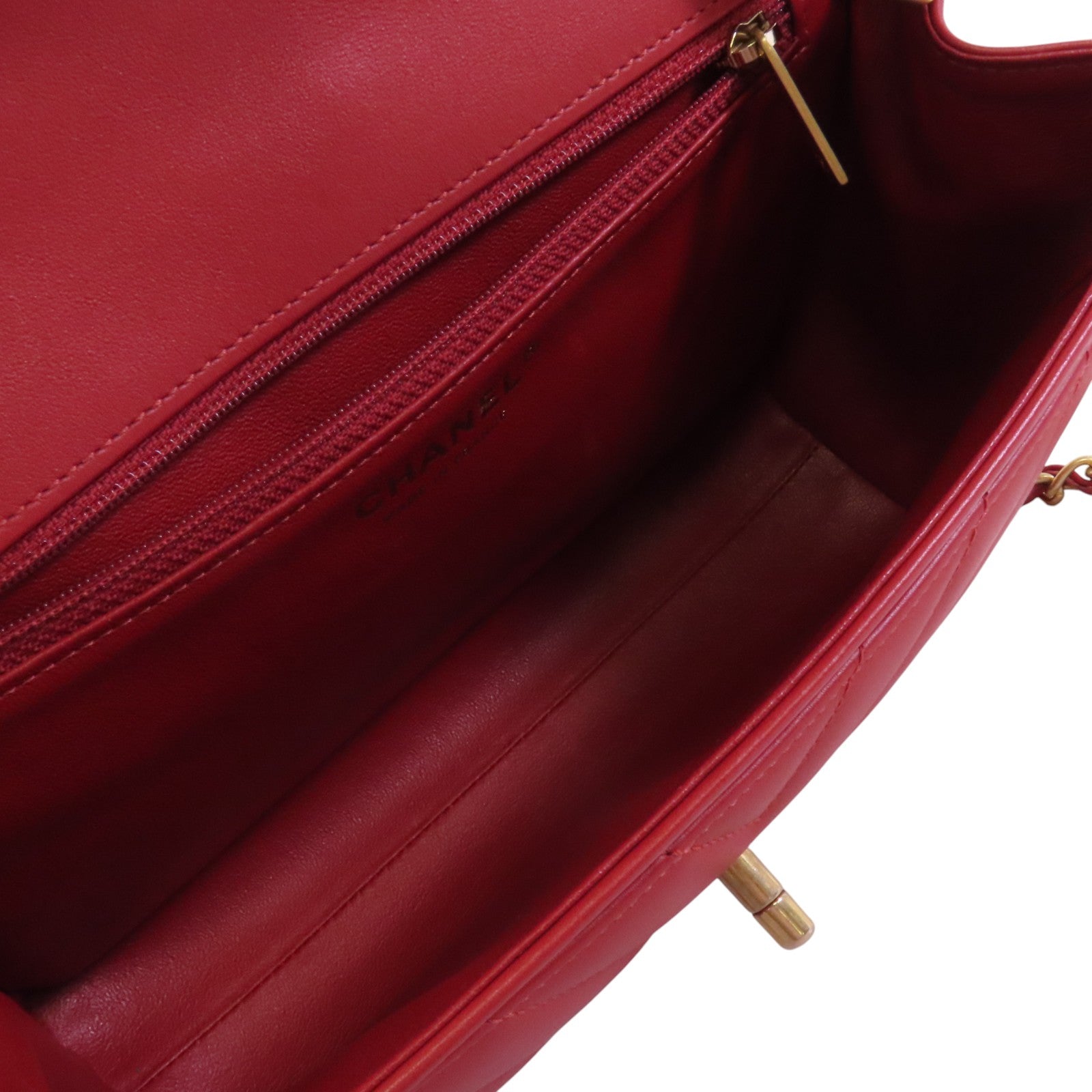 CHANEL 羊皮皮革2Way Shoulder Bag金扣鏈帶手挽肩背兩用袋