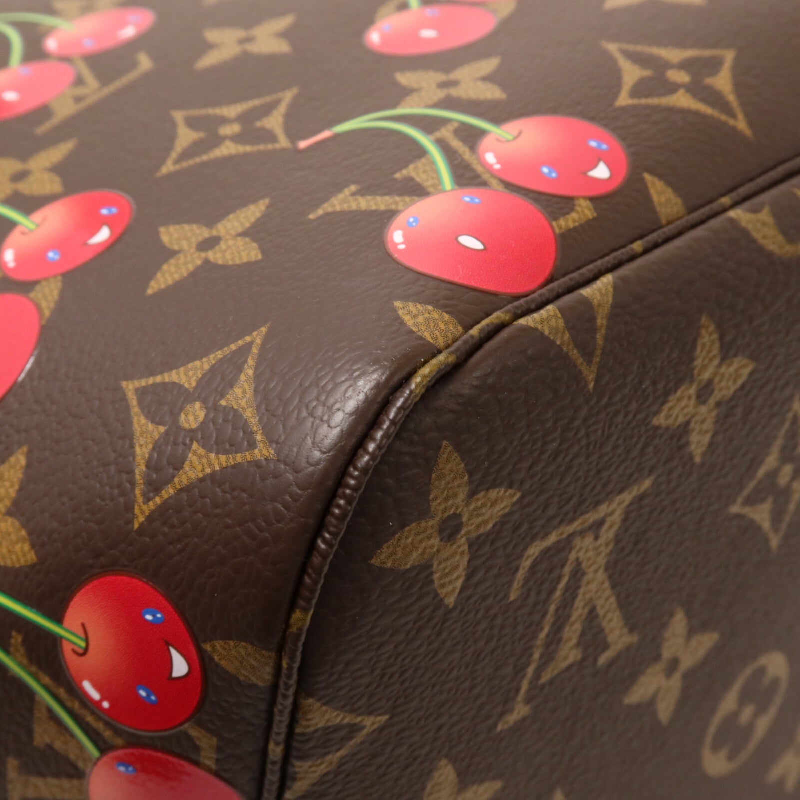 LOUIS VUITTON Monogram Cherry LV x TM Cherry Neverfull MM手挽袋