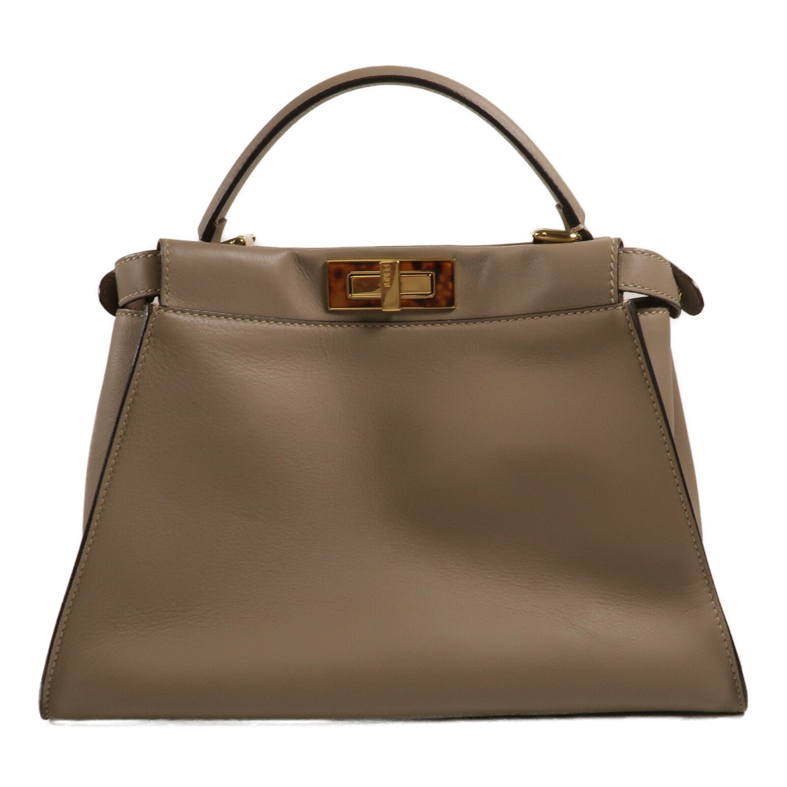 FENDI 牛皮皮革Peekaboo手挽肩背兩用袋