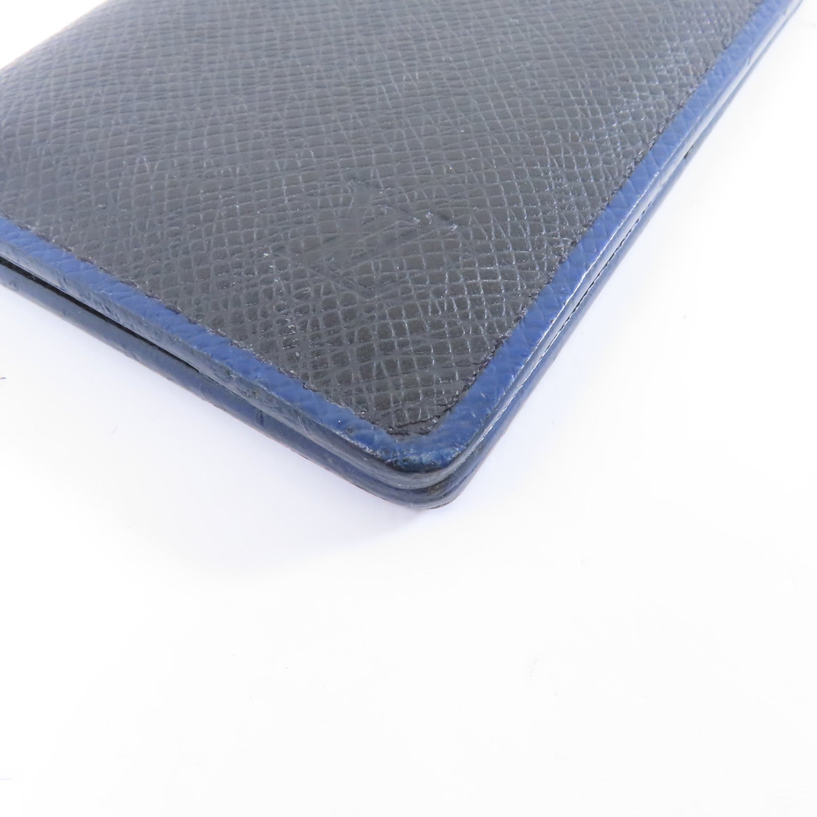 LOUIS VUITTON Taiga Card Case卡片套黑色/藍色