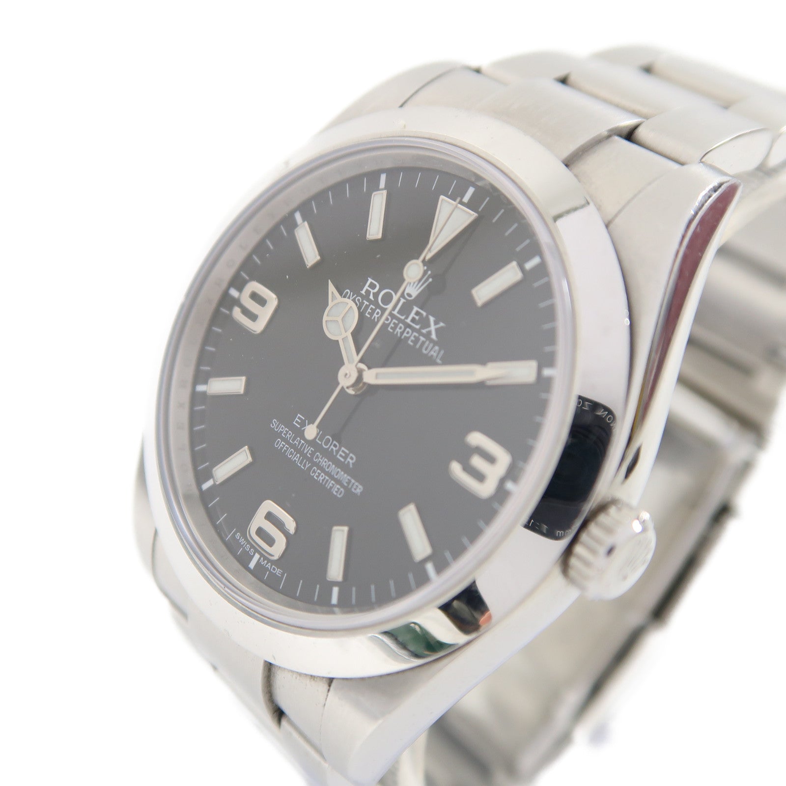 ROLEX ExplorerⅠ不鏽鋼手錶自動機芯黑色