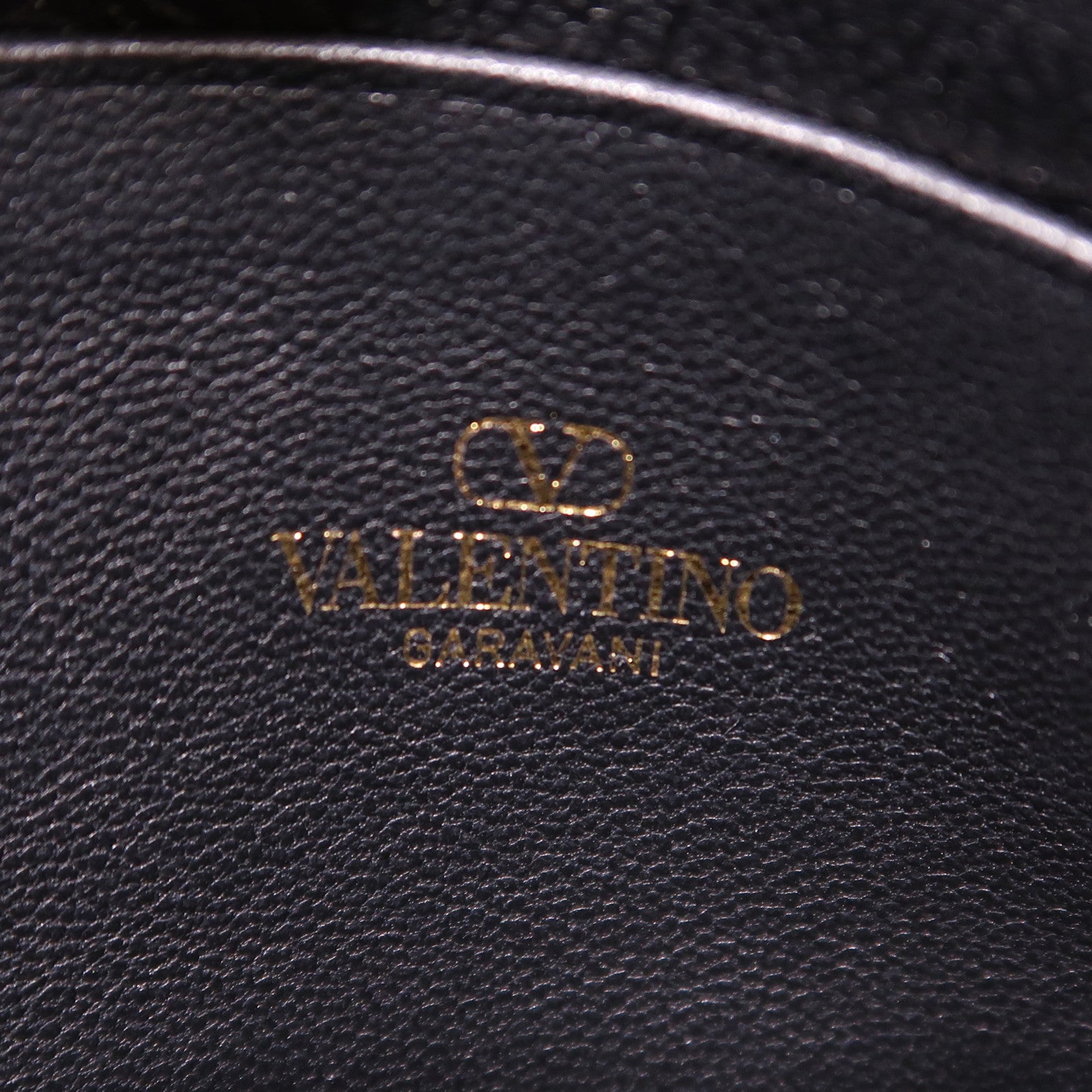 Valentino 【激減優惠】牛皮皮革V Logo Cross Bag金扣肩背袋