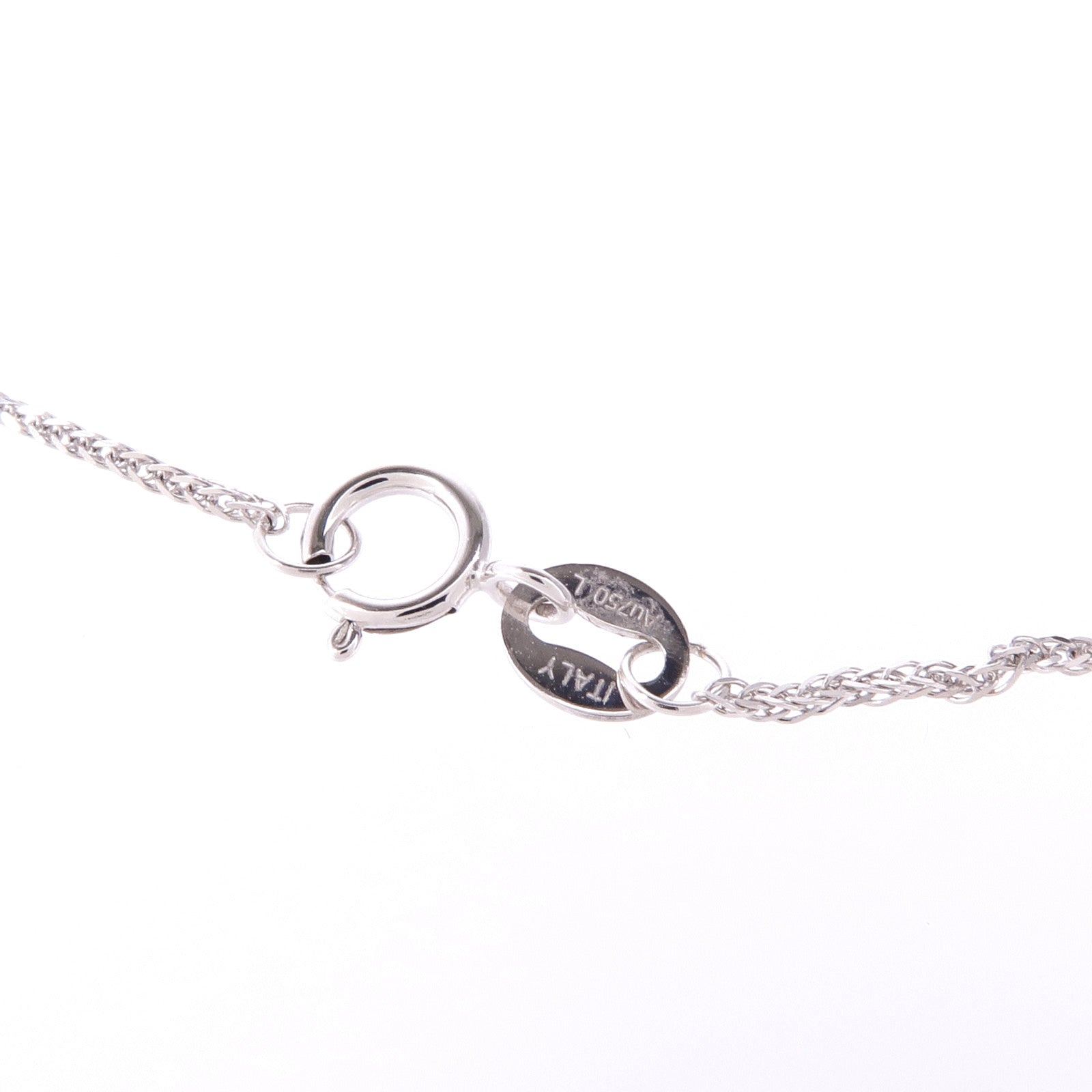 JEWELRY Sapphire Diamond Necklace 18K White Gold