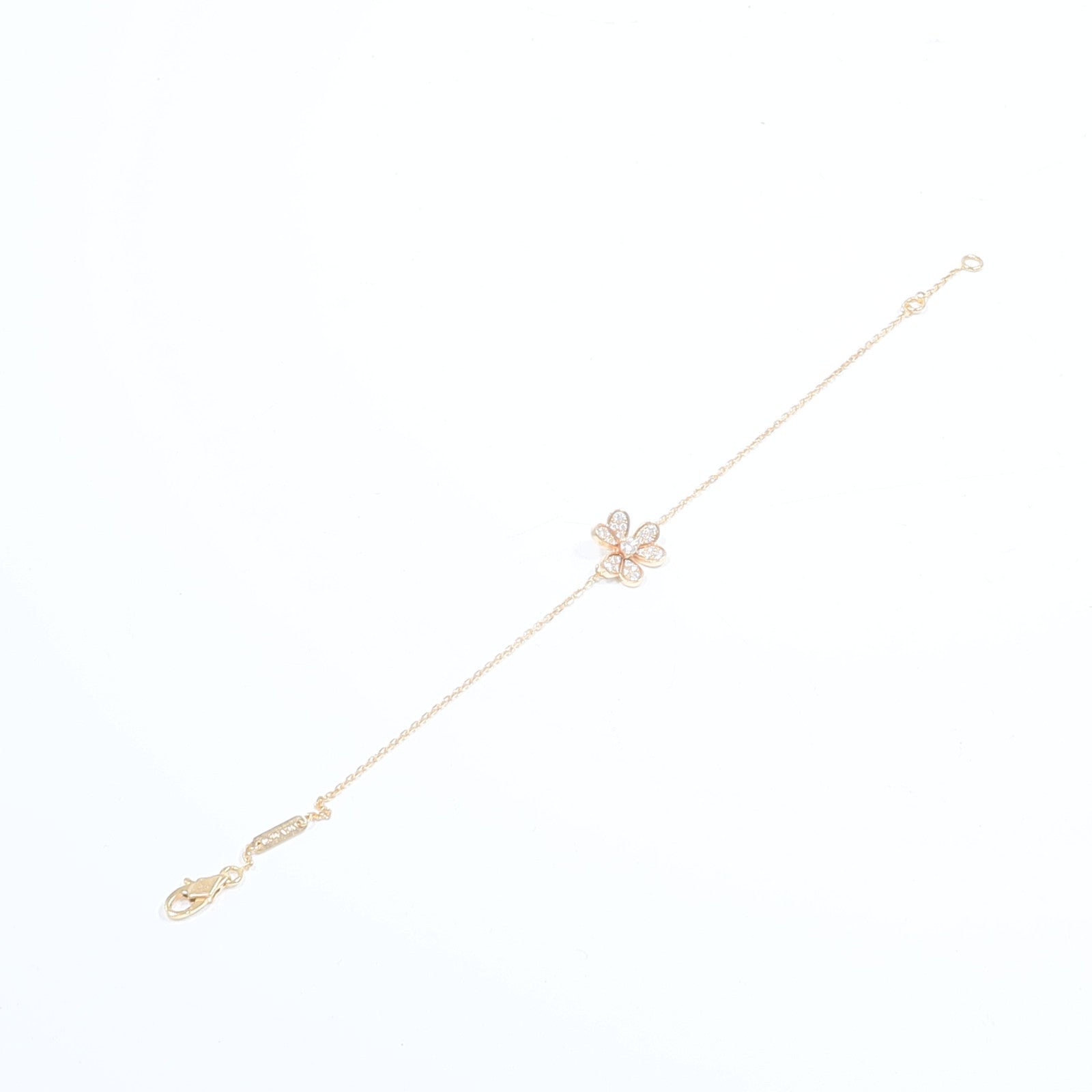 Van Cleef & Arpels 18K玫瑰金Frivole Diamond鑽石手鏈