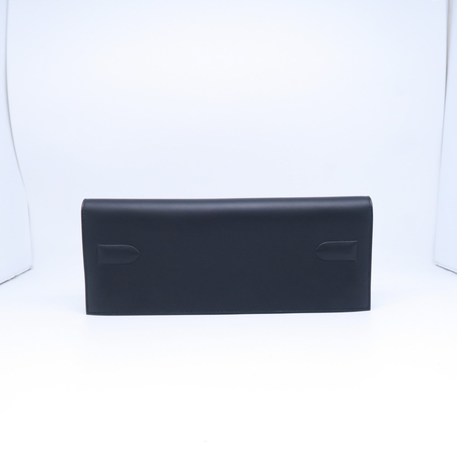 HERMES Swift皮革Birkin Shadow Clutch手拿包黑色