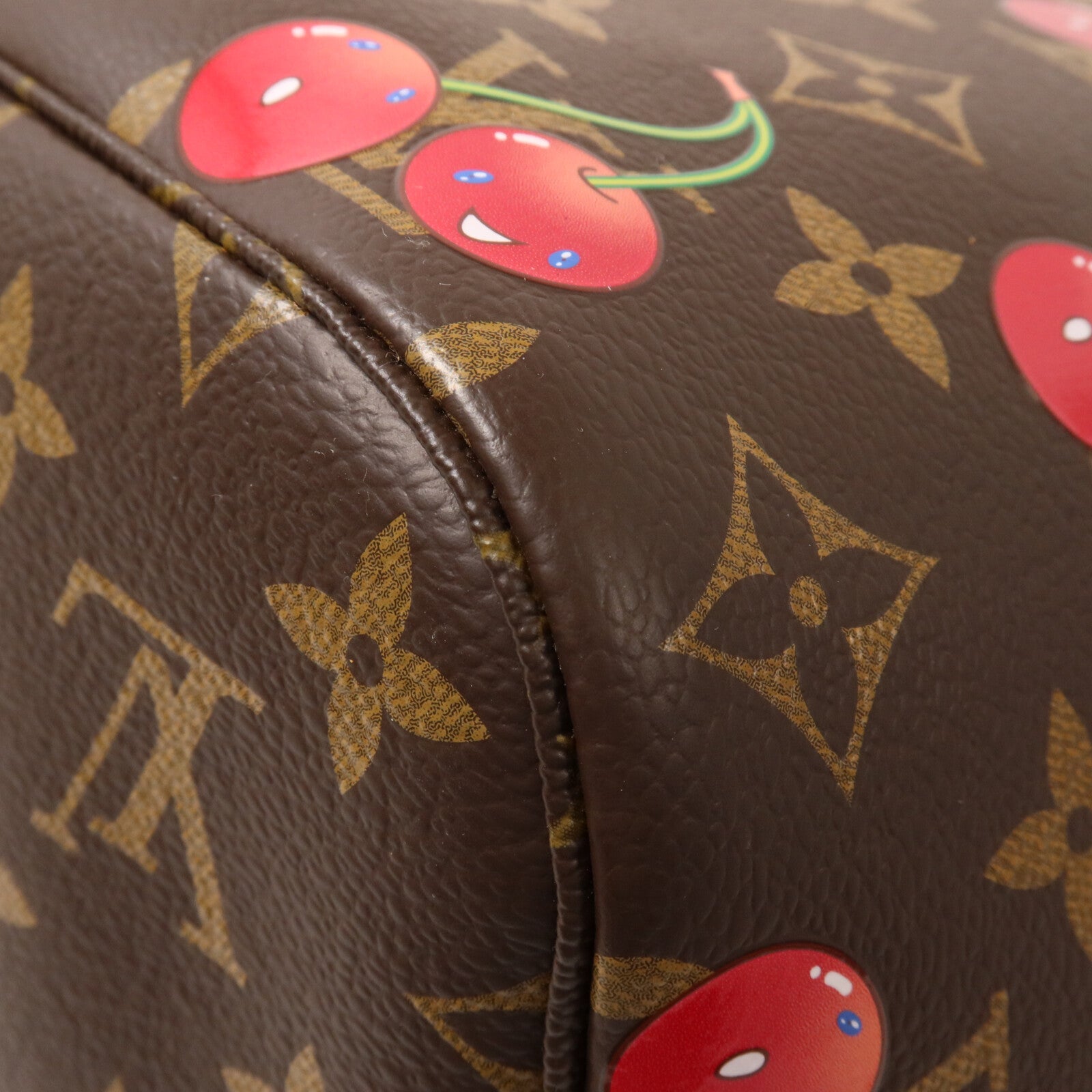 LOUIS VUITTON Monogram Cherry LV x TM Cherry Neverfull MM手挽袋