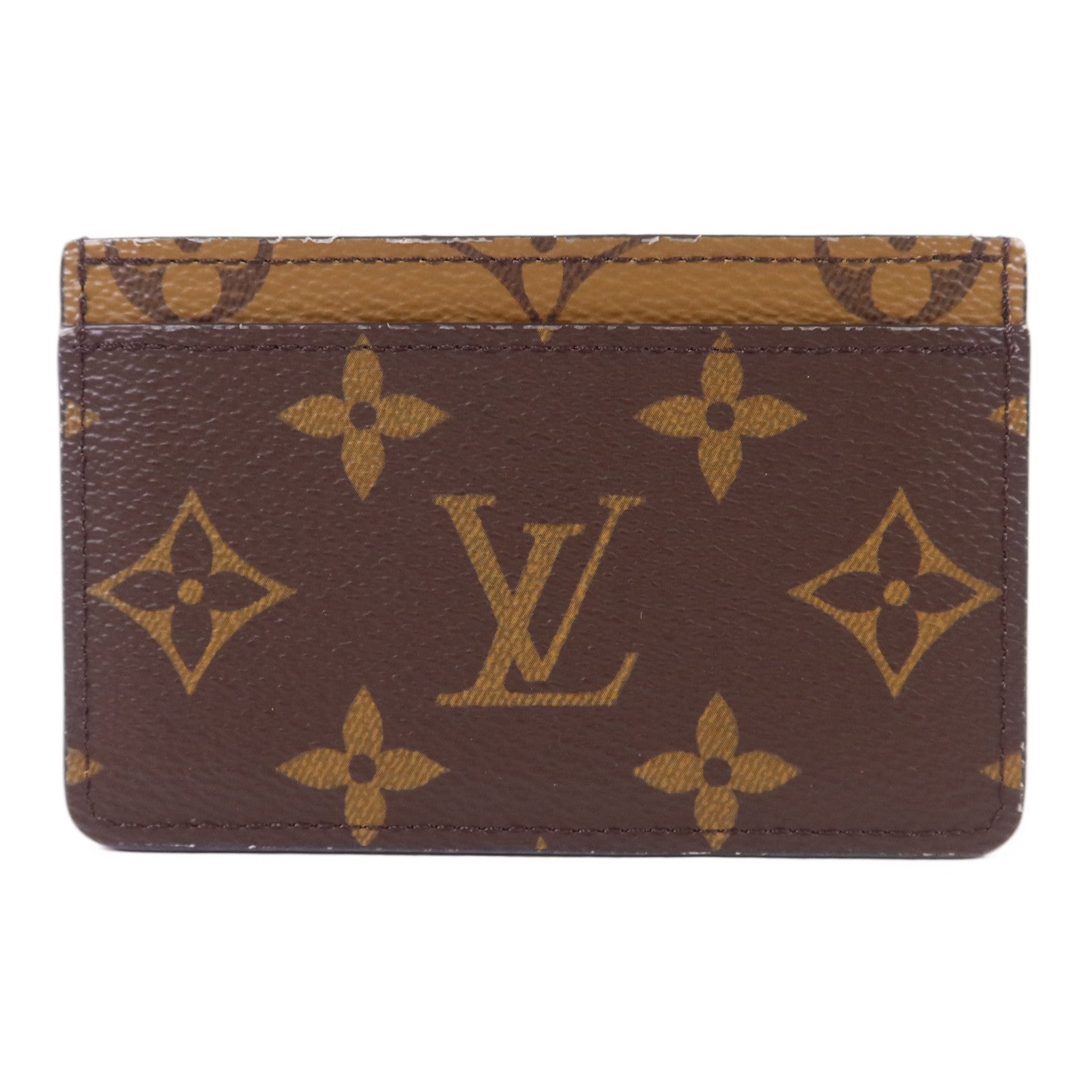 LOUIS VUITTON Monogram Reverse/Monogram Card Case卡片套