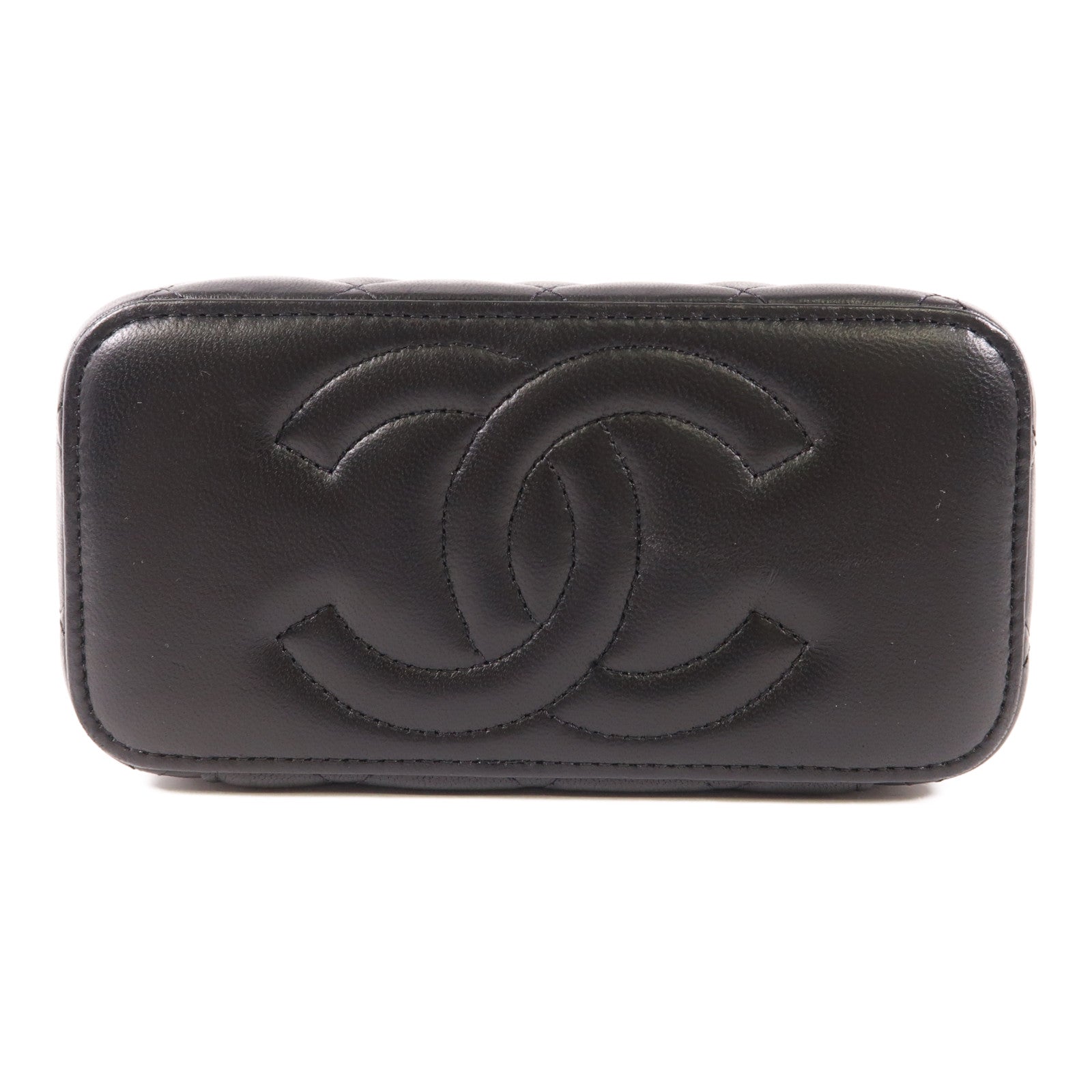 CHANEL 【激減優惠】羊皮皮革Vanity Case金扣肩背袋