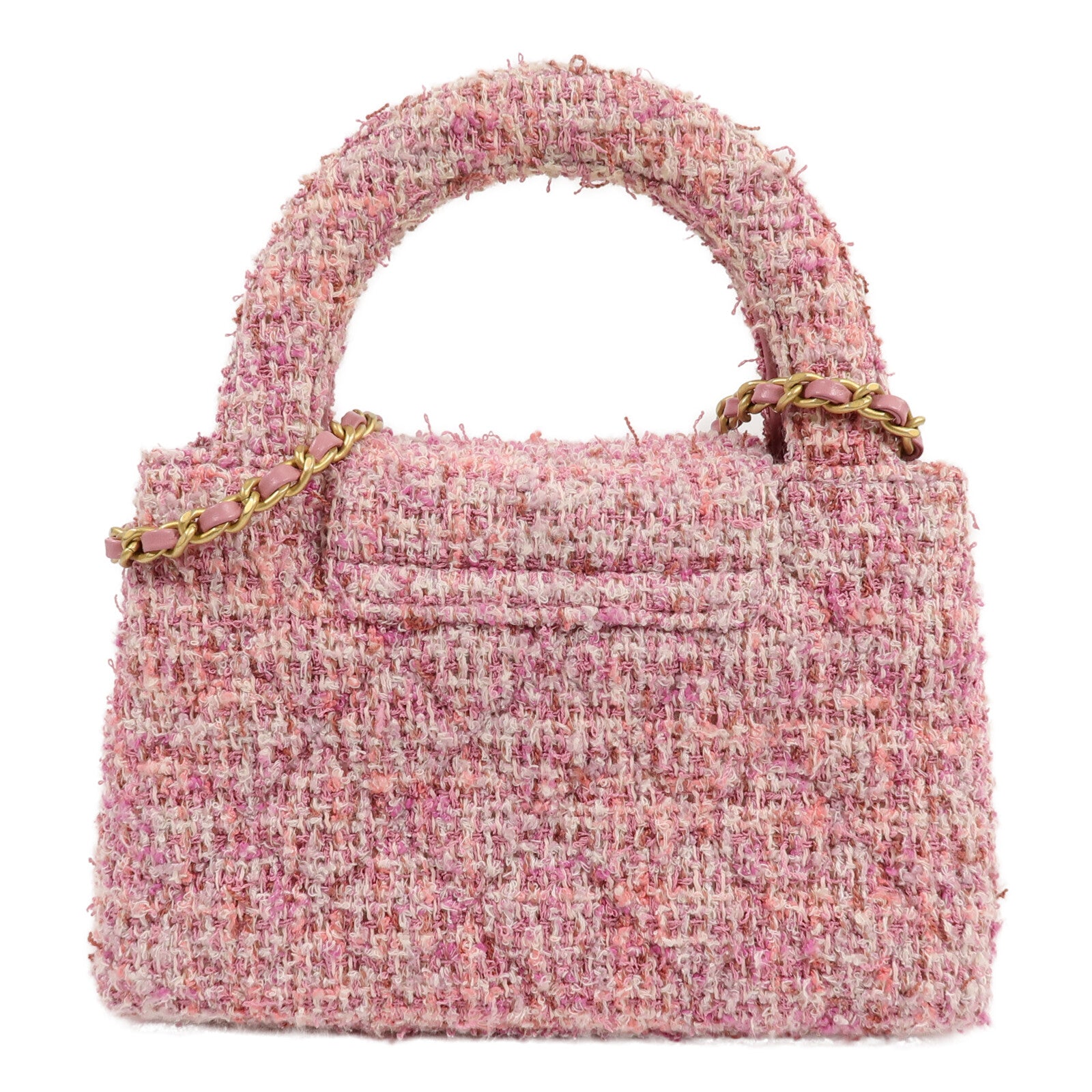 CHANEL 斜紋軟呢Kelly Bag手挽肩背兩用袋
