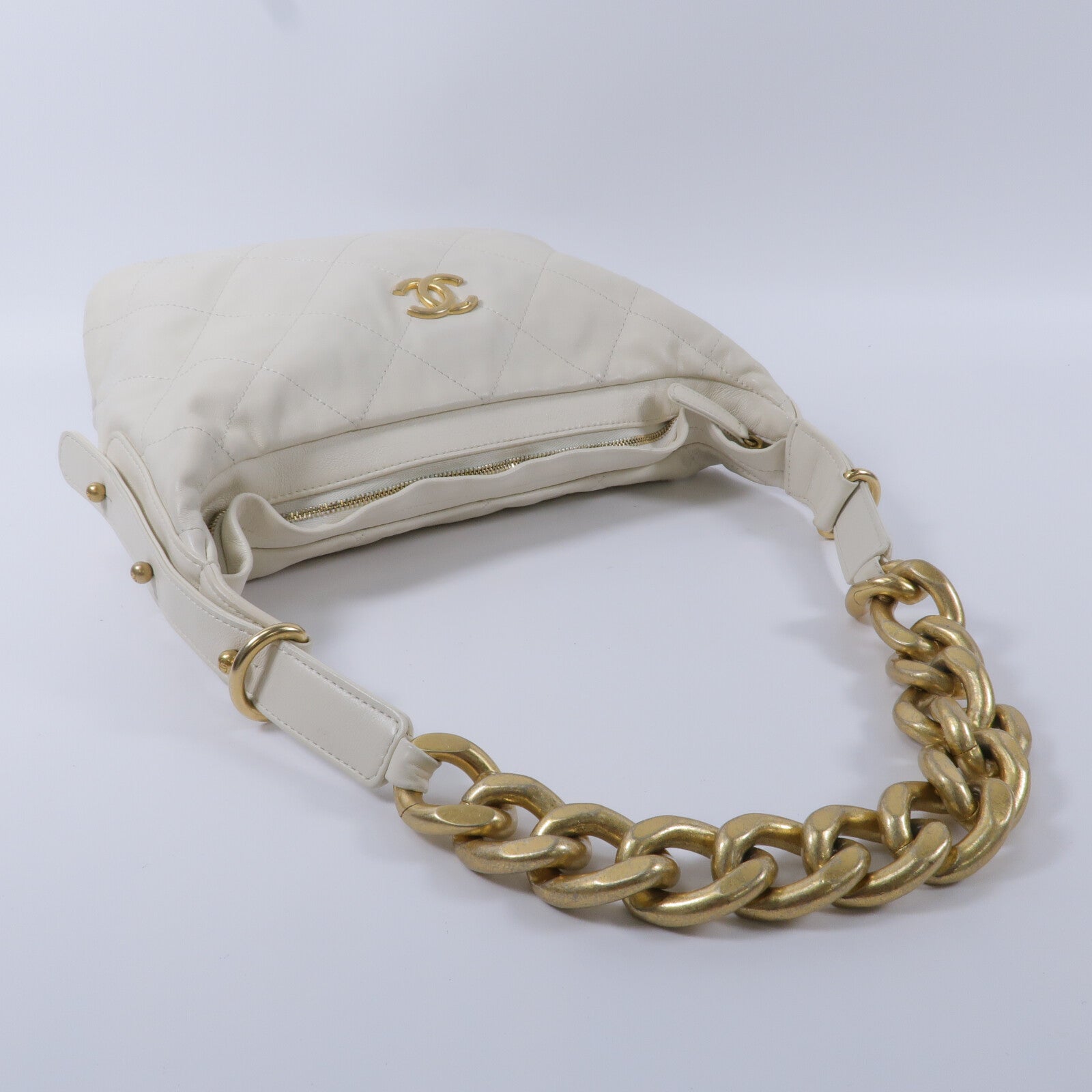 CHANEL 牛皮皮革Hobo Bag手挽袋