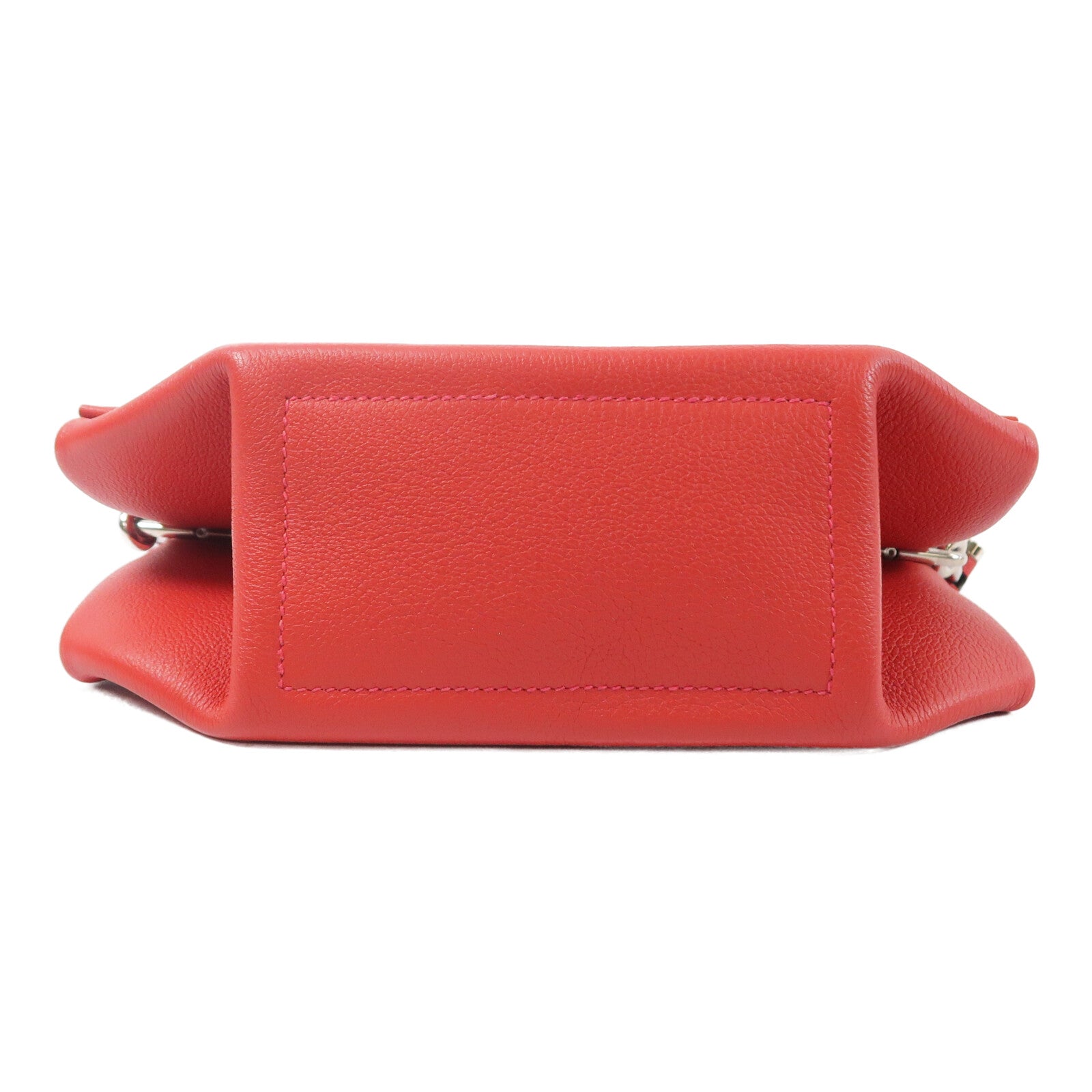 HERMES Evercolor皮革Opli 24肩背袋Rouge Casaque