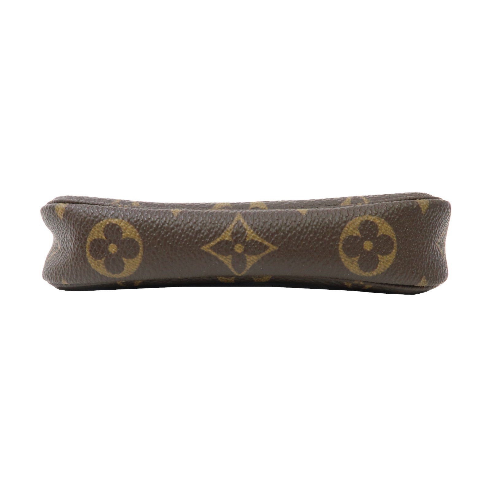 LOUIS VUITTON Monogram Mini Pochette Accessoires金扣手拿包啡色