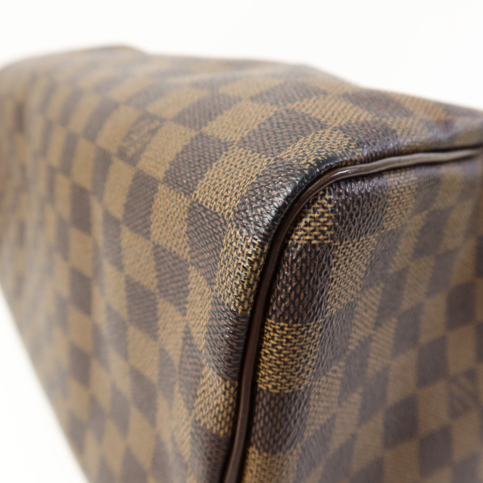 LOUIS VUITTON Damier Speedy Bandouliere 30金扣手挽袋