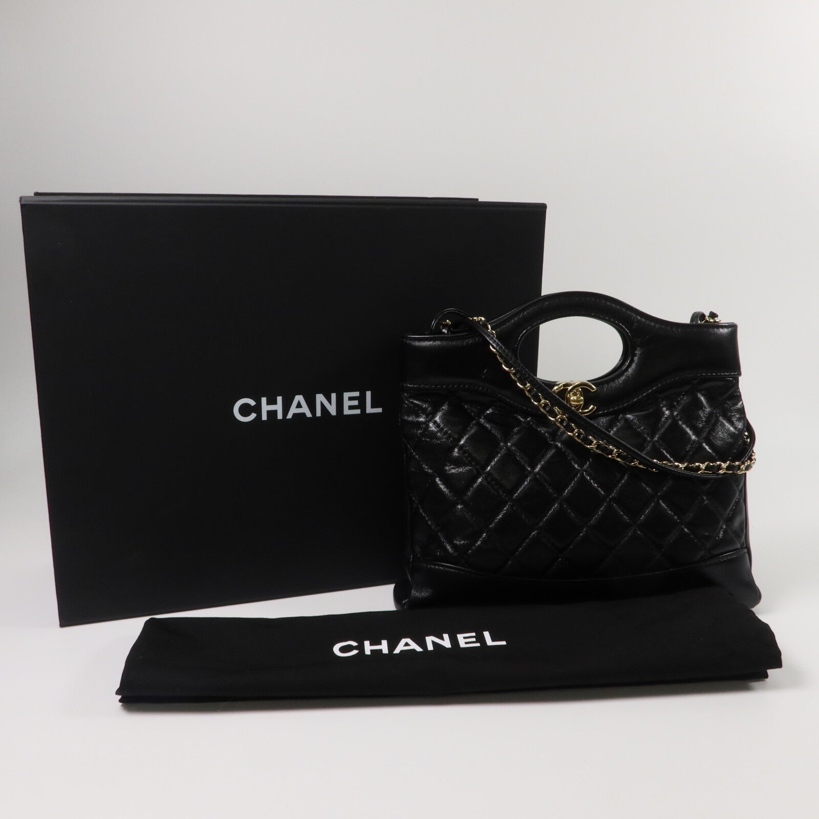 CHANEL 牛皮皮革Chanel 31鏈帶手挽肩背兩袋
