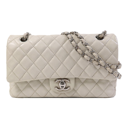 CHANEL 牛皮皮革Chain Shoulder Bag銀扣鏈帶肩背袋