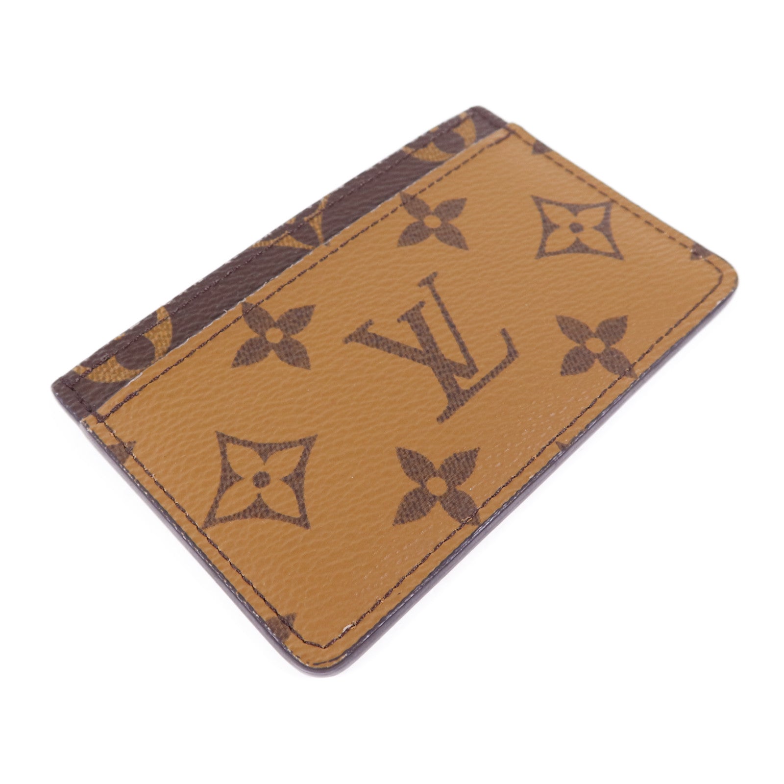 LOUIS VUITTON Monogram Reverse/Monogram Card Case卡片套