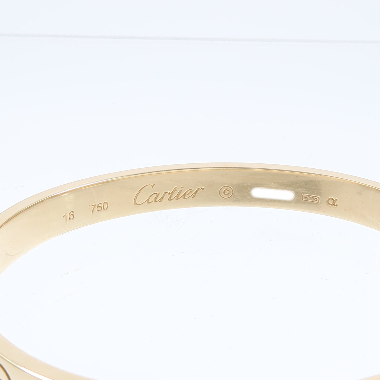 CARTIER 18K黃金Love Bracelet手鐲