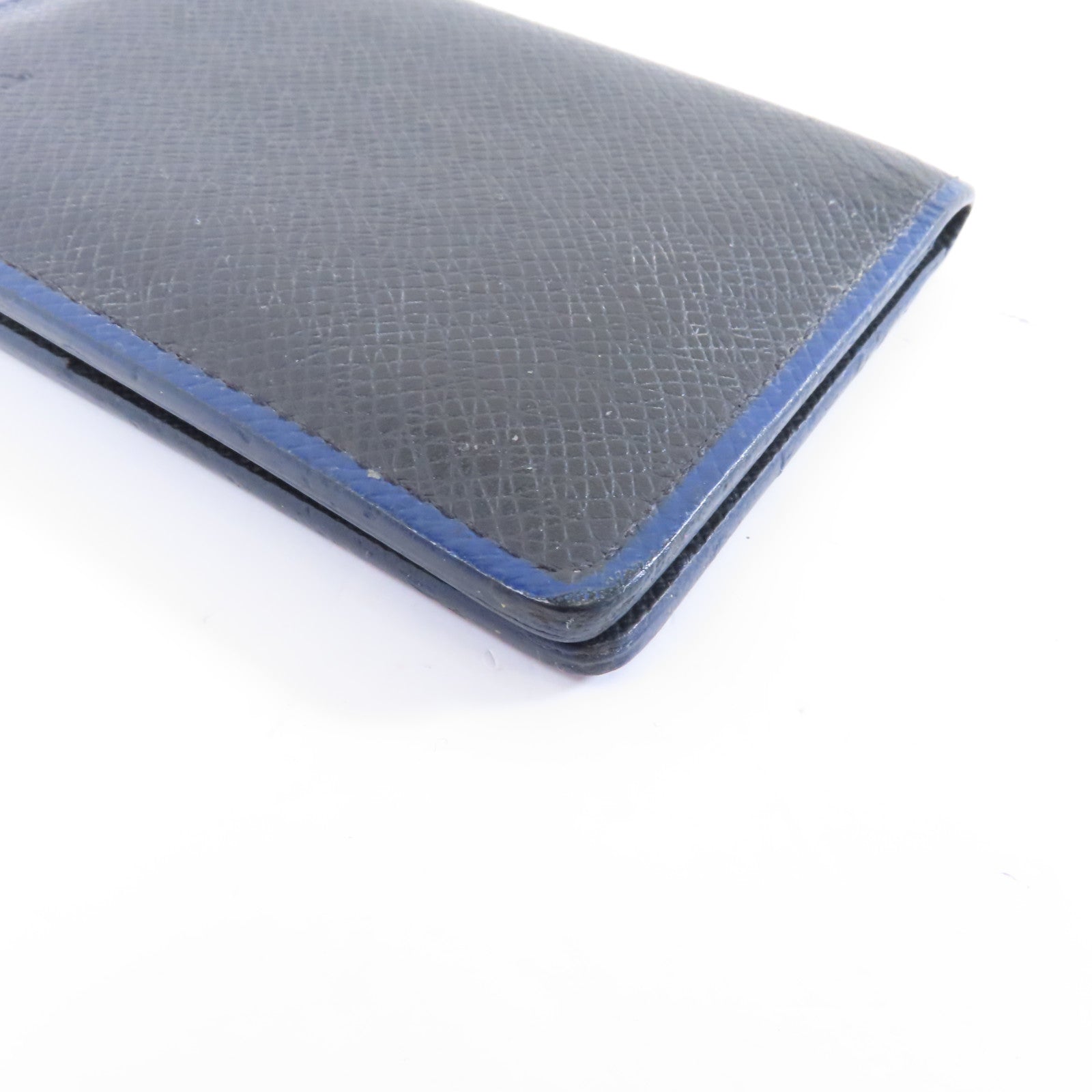LOUIS VUITTON Taiga Card Case卡片套黑色/藍色