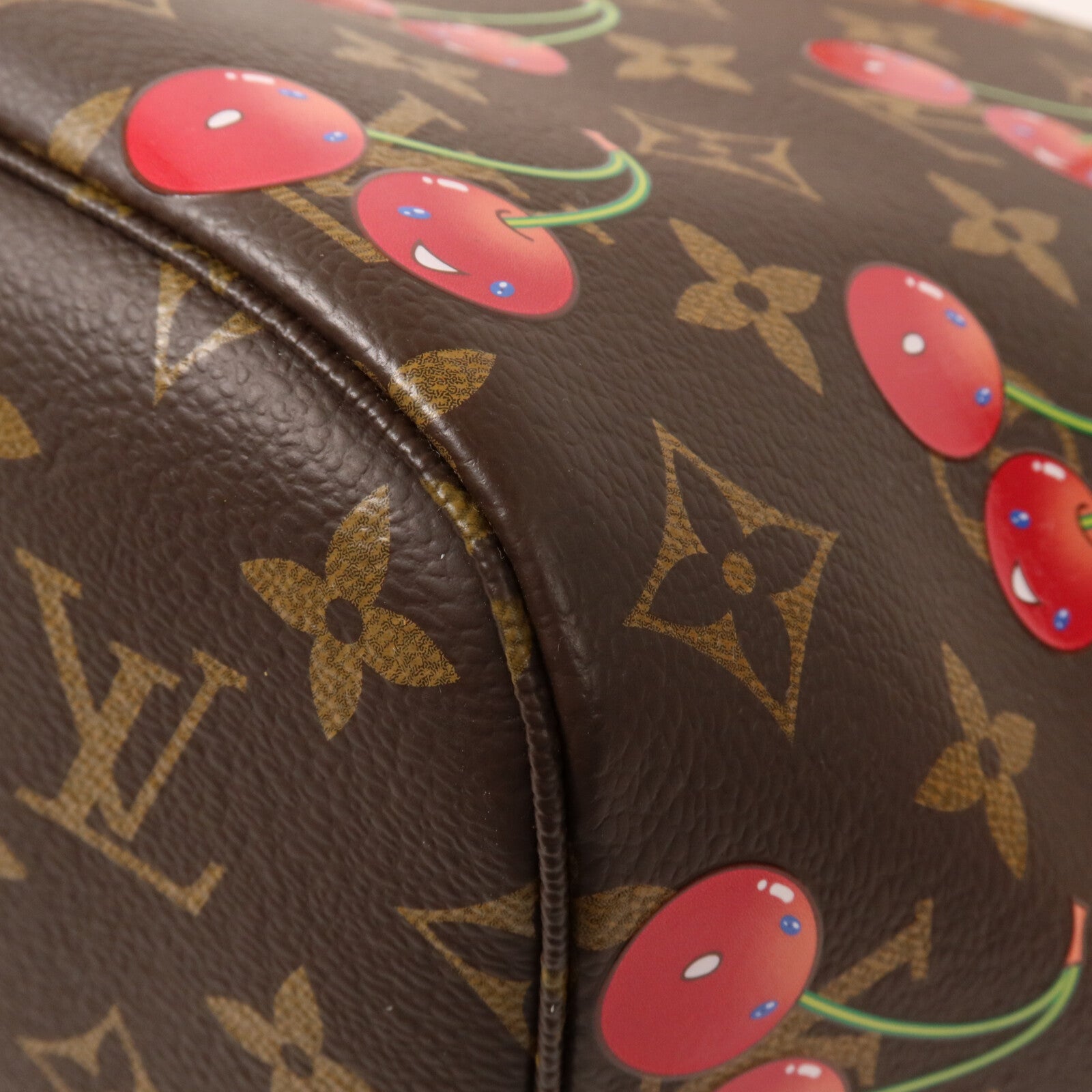 LOUIS VUITTON Monogram Cherry LV x TM Cherry Neverfull MM手挽袋