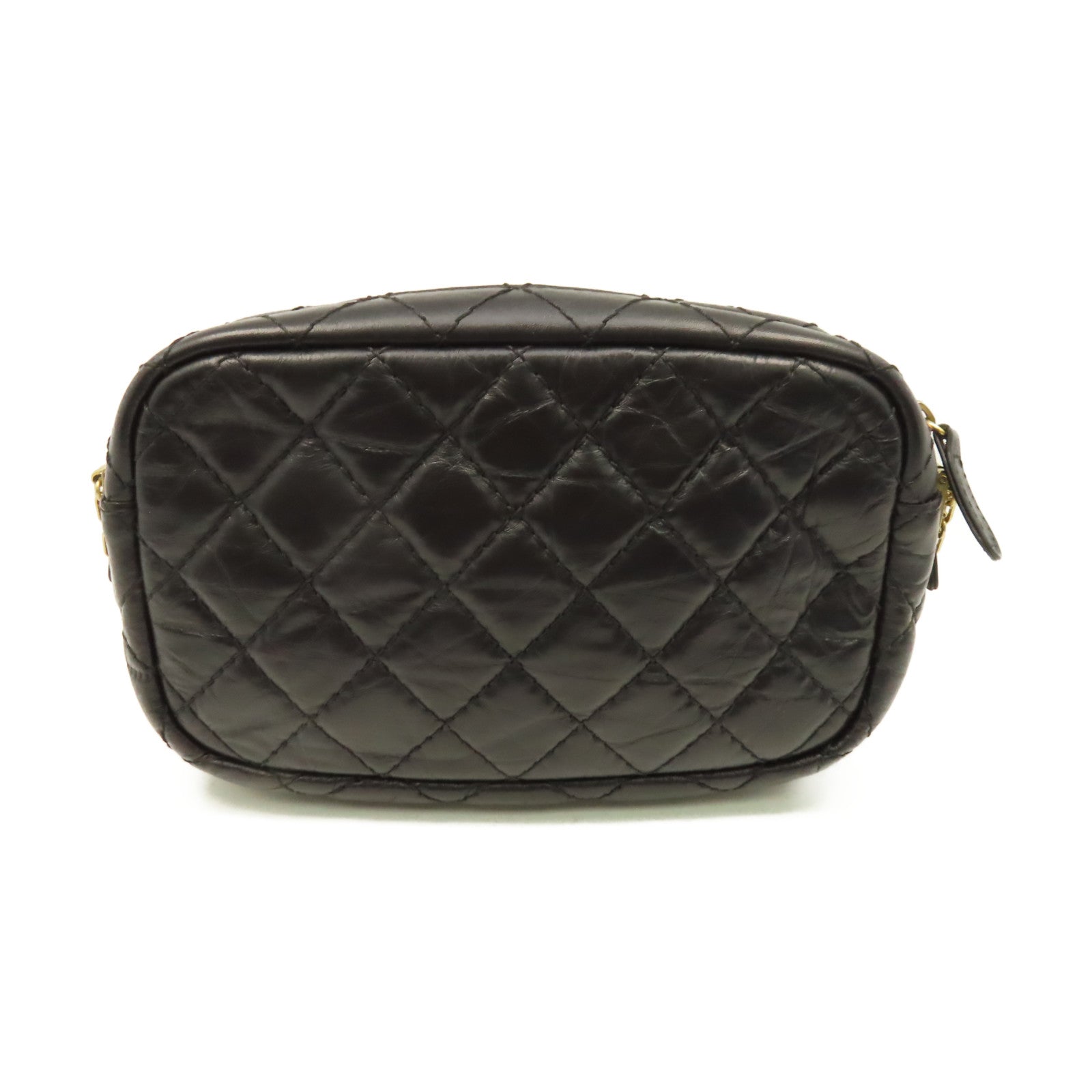 CHANEL 【激減優惠】菱格牛皮皮革Small Reissue 2.55 Camera Bag金扣鏈帶肩背袋黑色