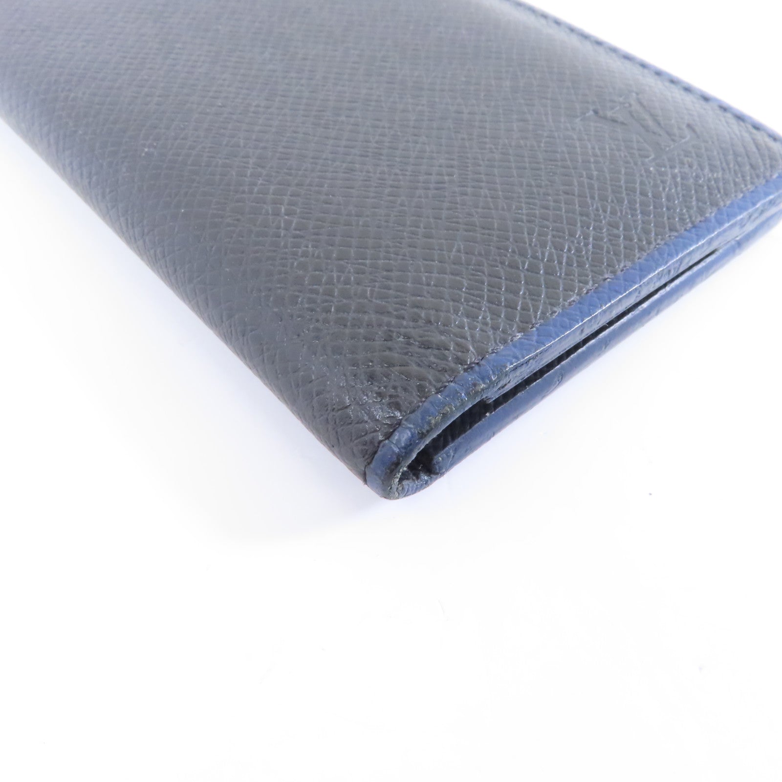 LOUIS VUITTON Taiga Card Case卡片套黑色/藍色