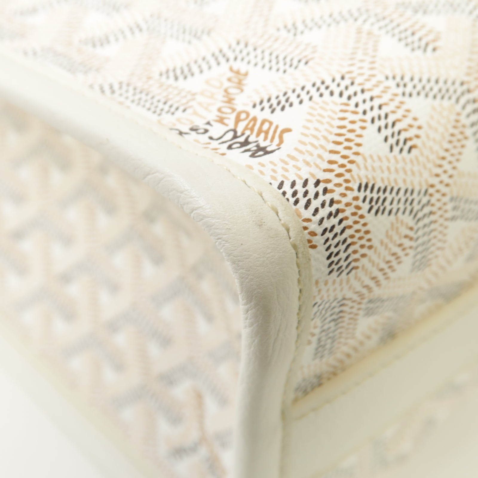 GOYARD 塗層帆布Sac Villette手挽袋白色
